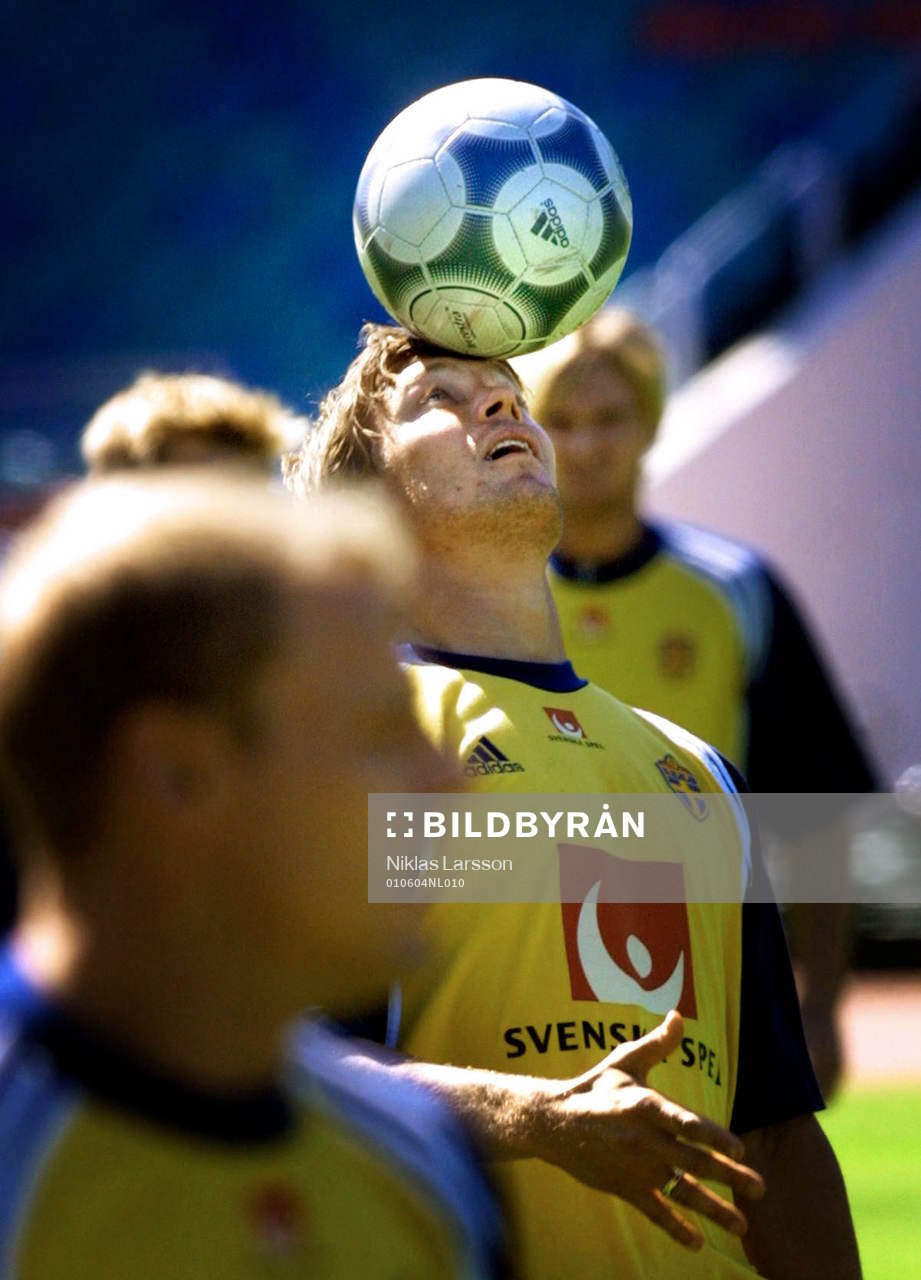 Fotboll, VM-Kval, Träning, Sverige, Marcus Allbäck