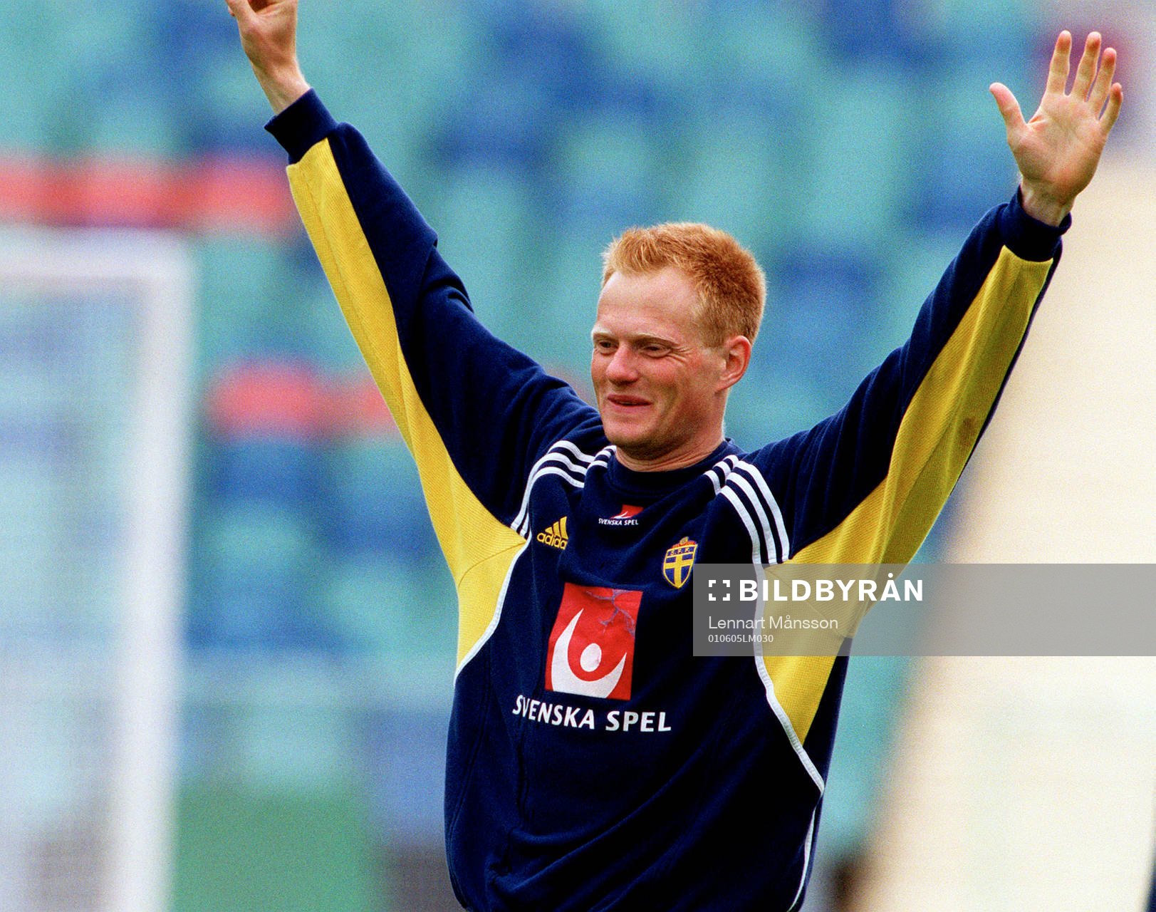 Fotboll, träning. Michael Svensson, Sverige