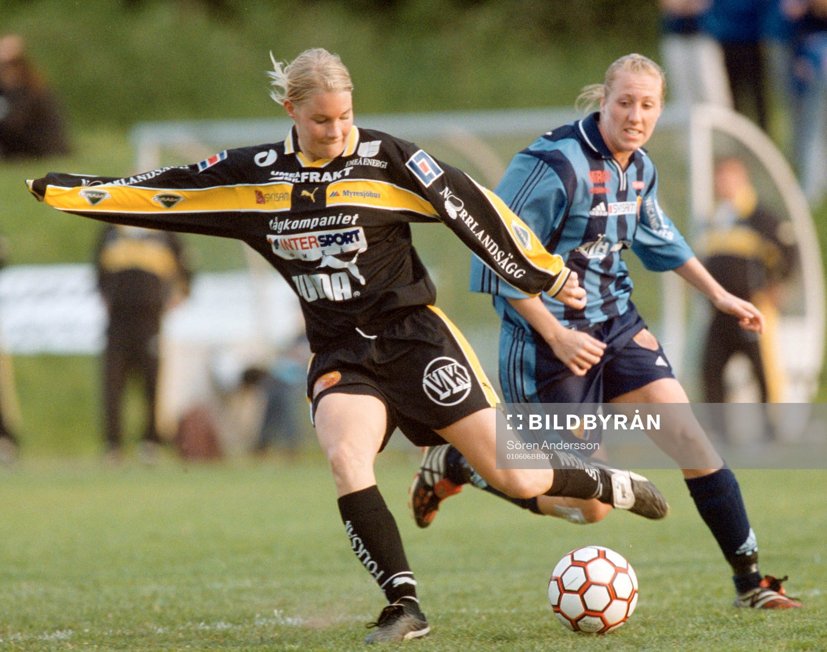 Hanna Marklund Umeå och Sara Johansson Djurgården