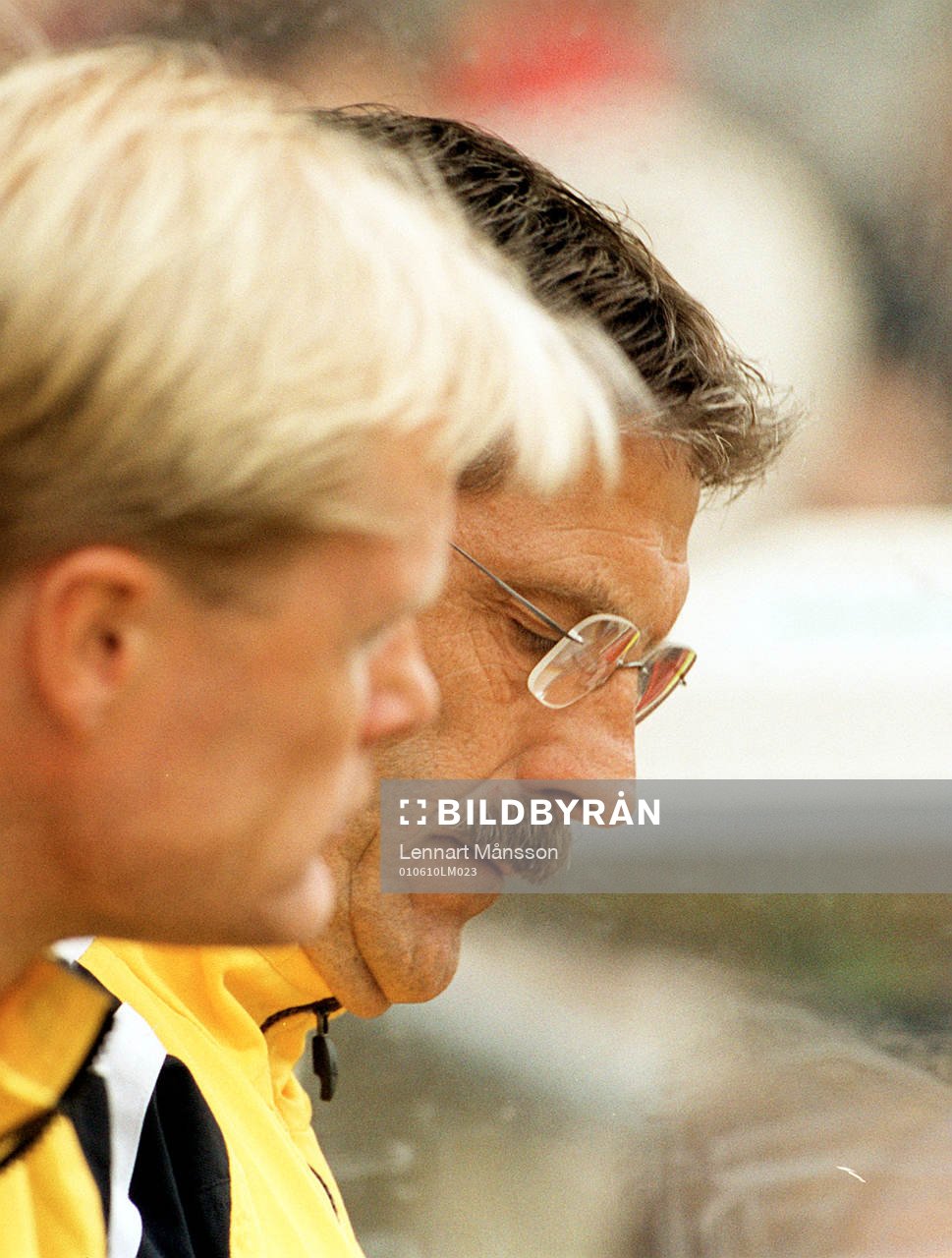 Olle Nordin, tränare AIK och Peter Larsson, assisterande