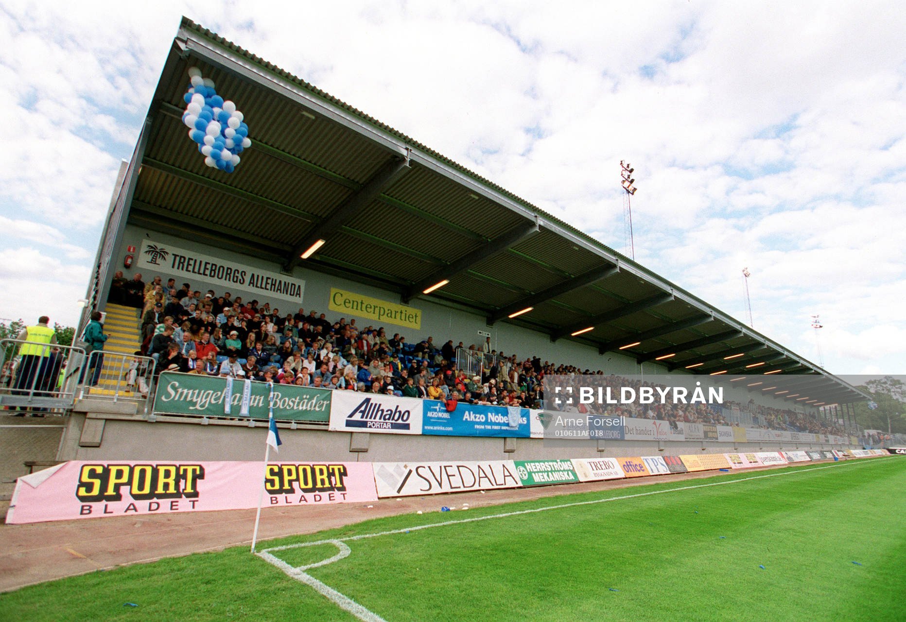 Vångavallen, Trelleborgs FF. ny läktare, Trelleborg