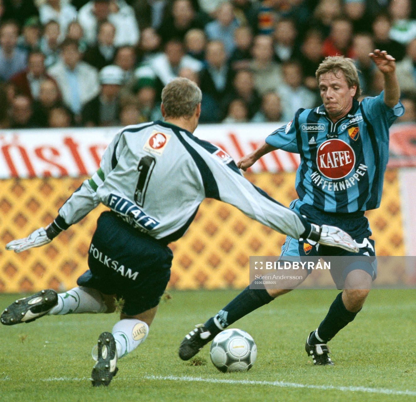 Lars Eriksson Hammarby och Christer Mattiasson Djurgården