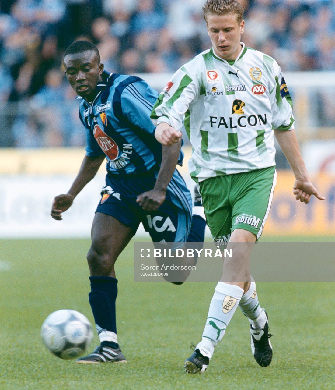 Peter Markstedt Hammarby och Jones Kussi-Assare Djurgården