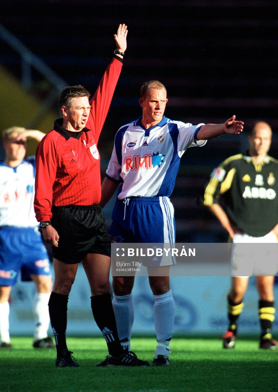 Henrik Bertilsson, Halmstad. Leif Sundell, domare