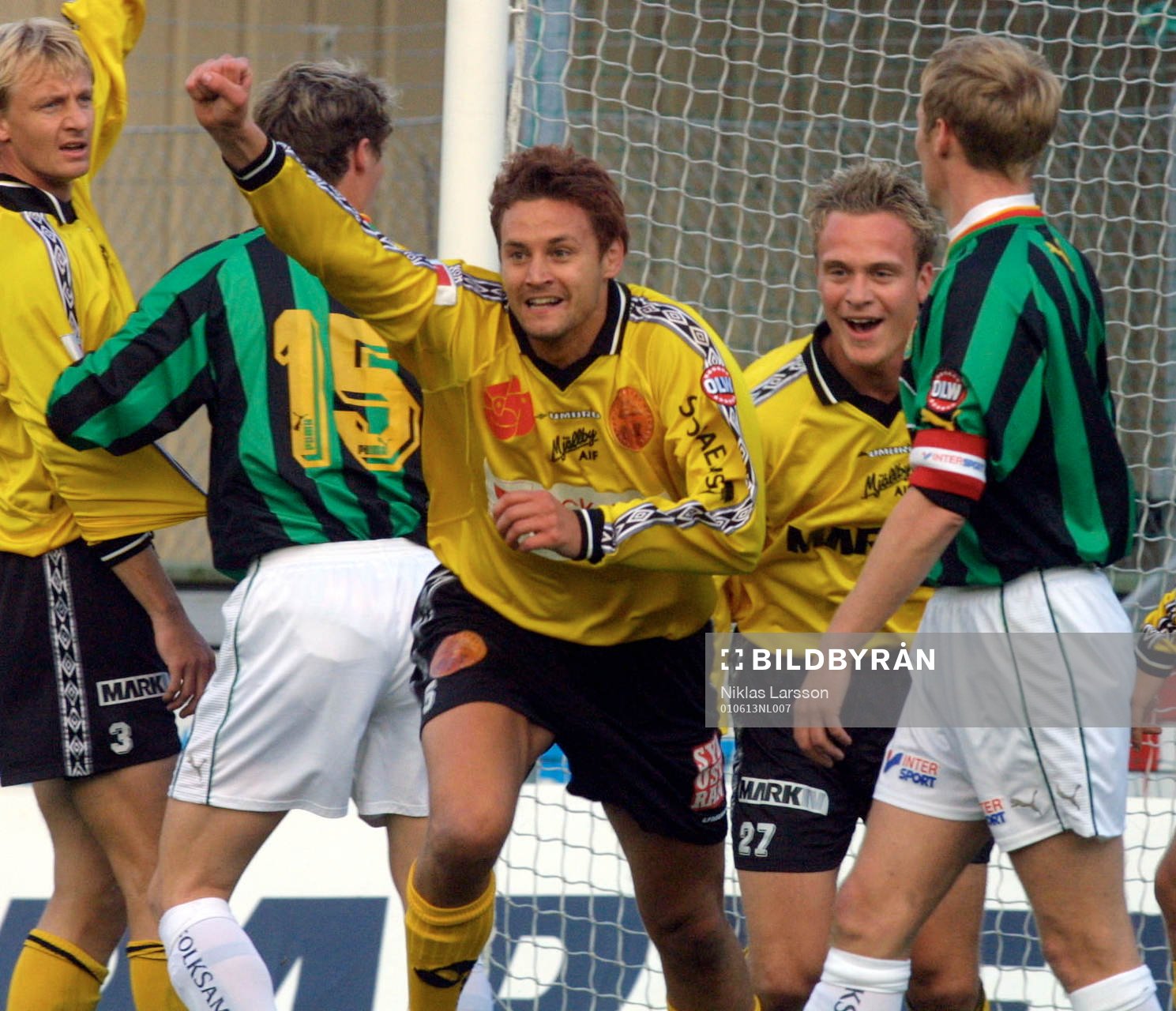 Målskytten Marcus Ringberg, jubel