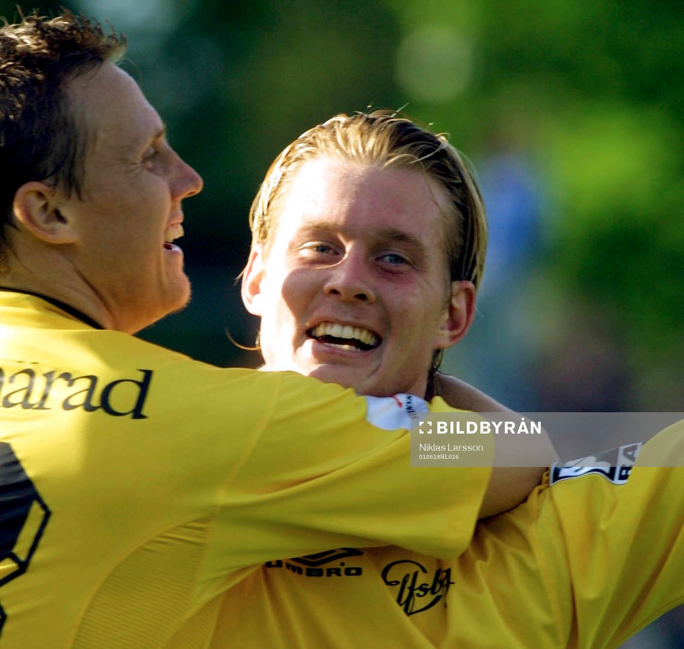 Fredrik Berglund och L-G Carlstrand, Elfsborg, jubel