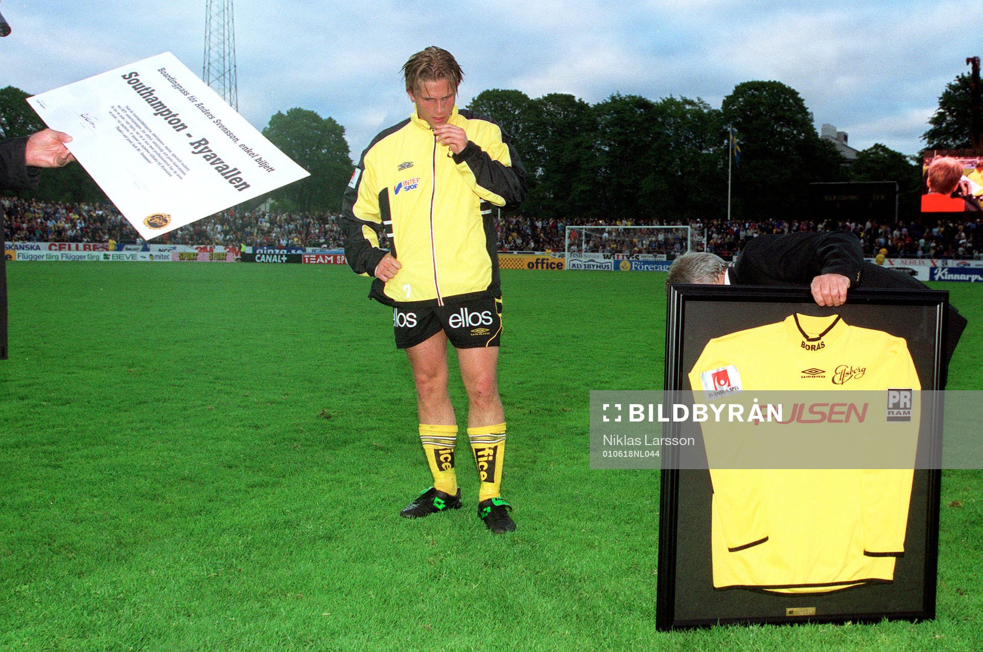Anders Svensson, Elfsborg. Sista matchen med Elfsborg