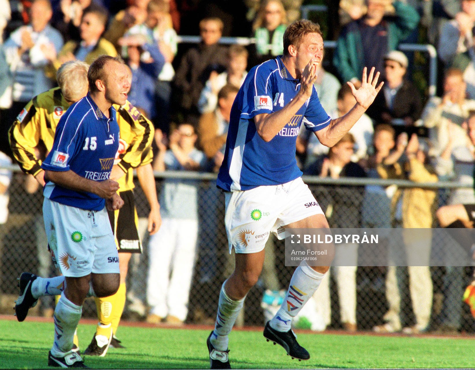 Tommi Grönlund och Mika Kottila, Trelleborg, jubel