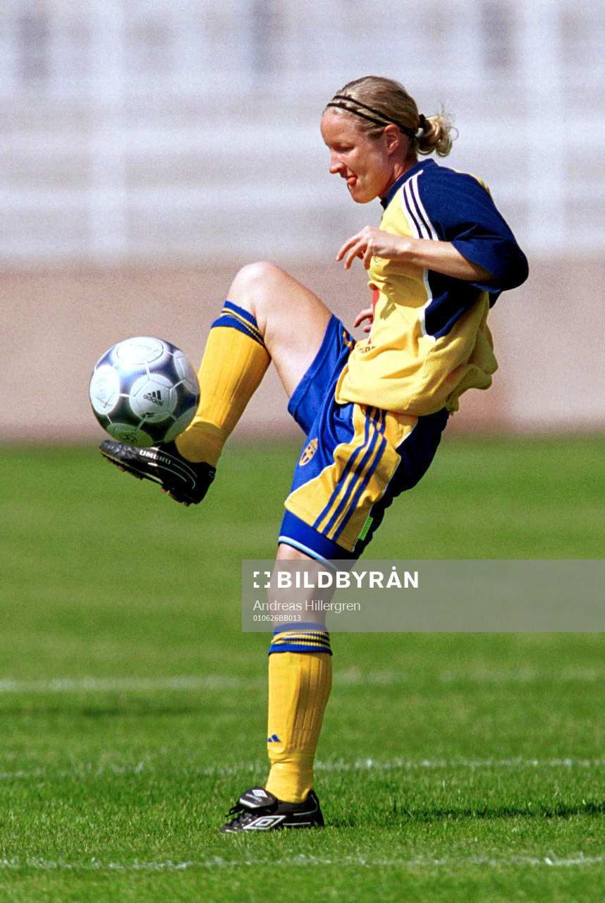 Fotboll, EM, dam, Sverige, Victoria Svensson