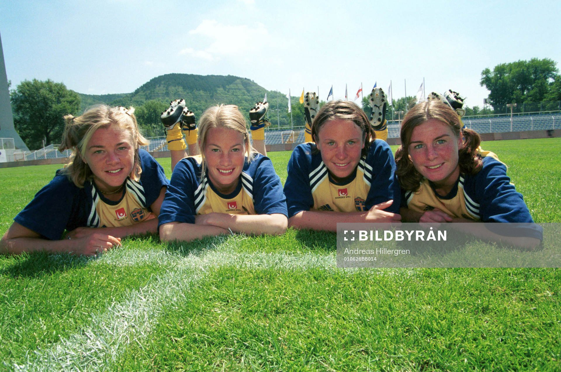 Fotboll, EM, dam, Sverige, Tina Nordlund, Hanna Marklund,