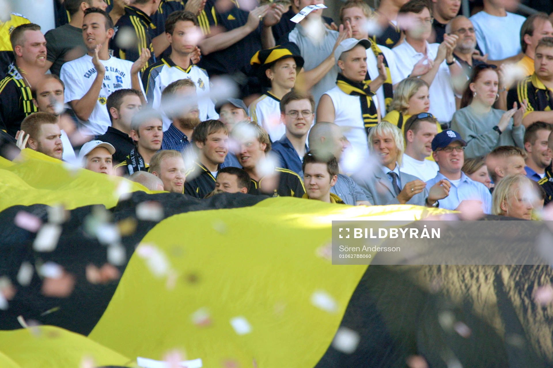 Fotboll, allsvenskan, AIK, Black Army, fans, supportar