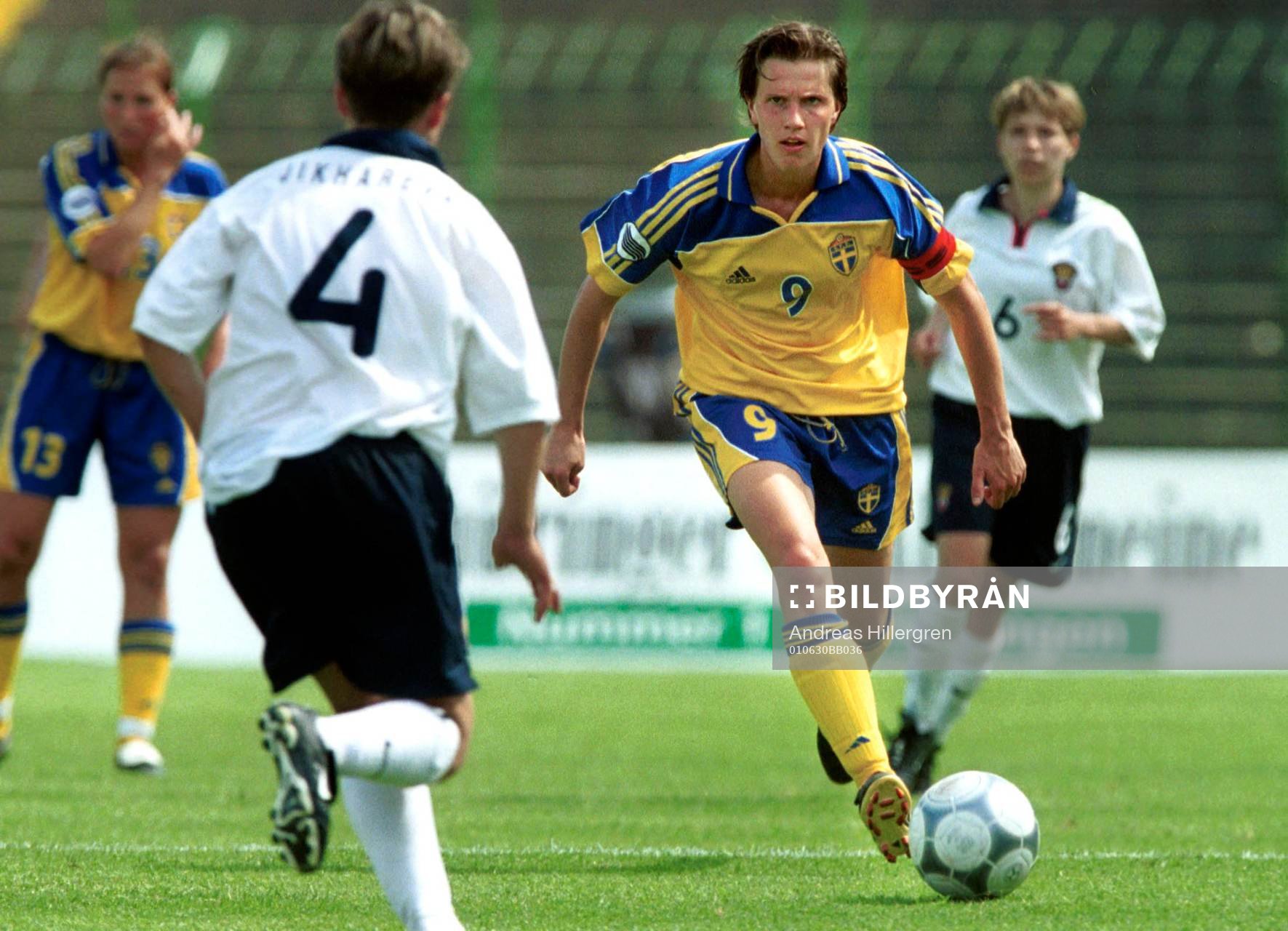 Malin Andersson, Sverige gjode idag sin 100:e landskamp