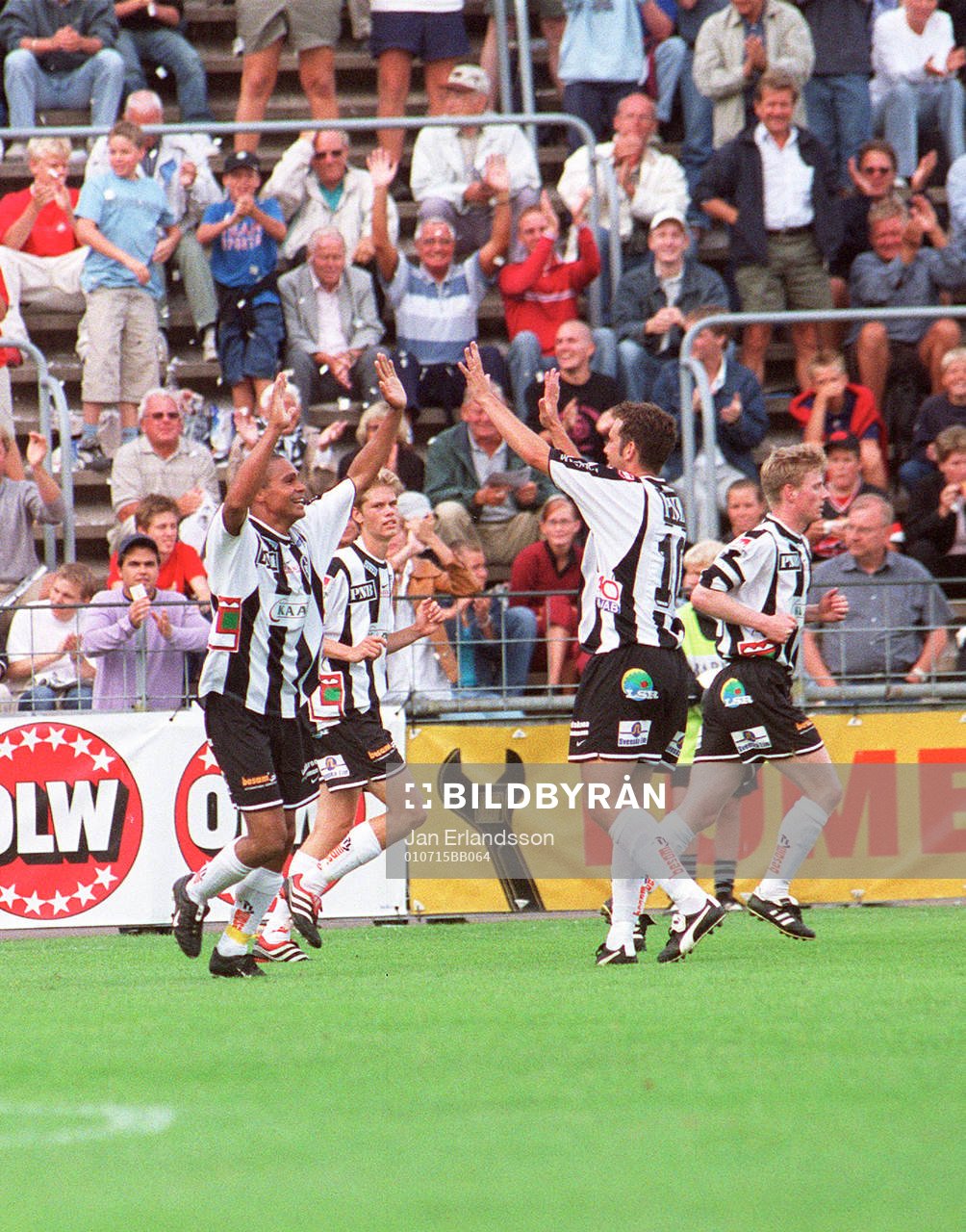 Daniel Nannskog och Danijel Milovanovic, Landskrona, jubel