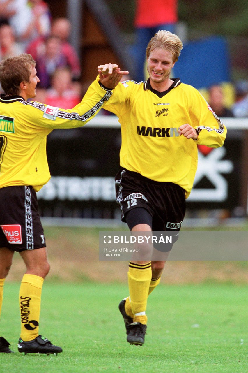 Fotboll, Superettan, Simon Sjöfors och Johan Svensson,