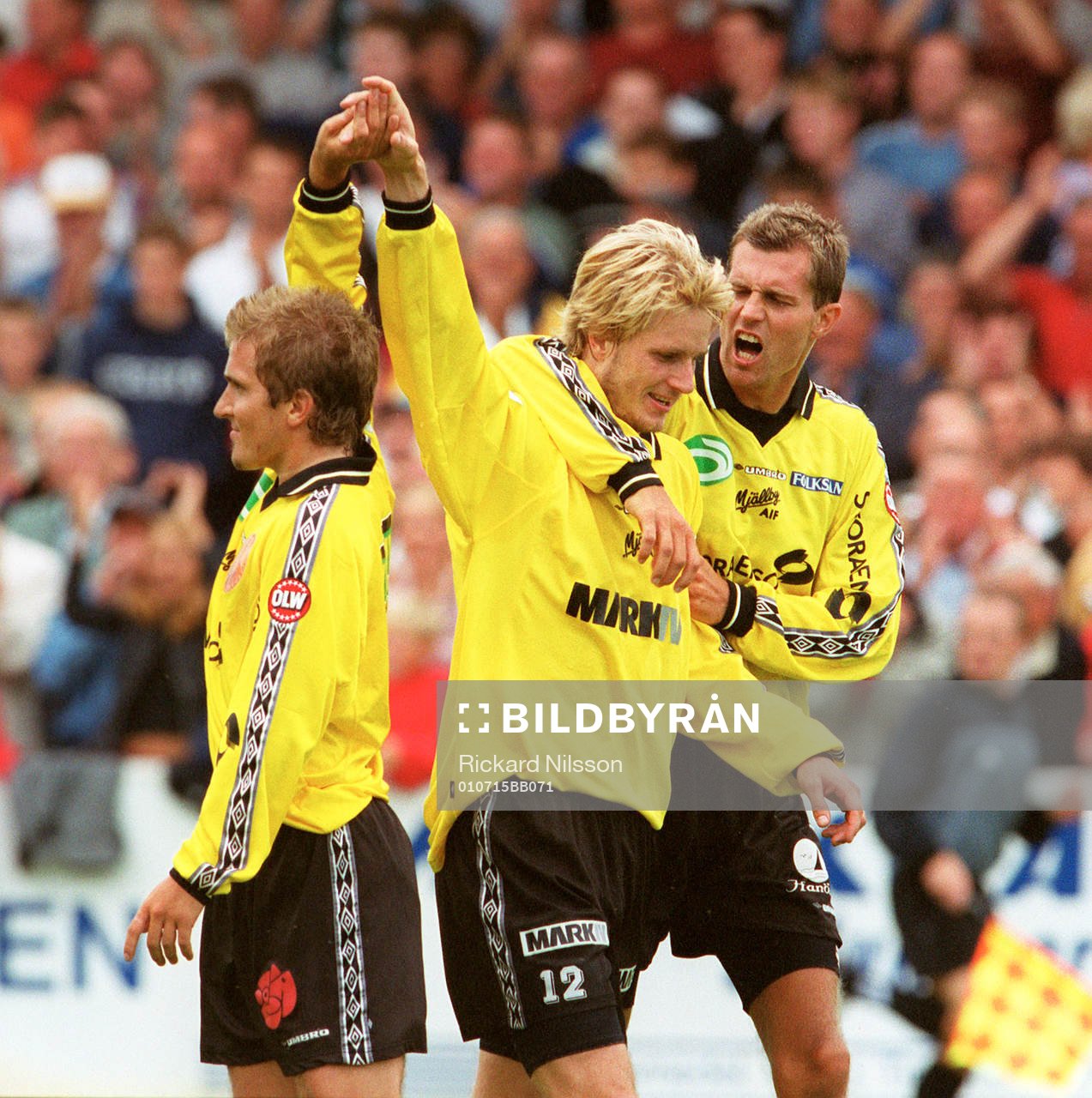 Fotboll, Superettan, Simon Sjöfors (jubel) Johan Svensson