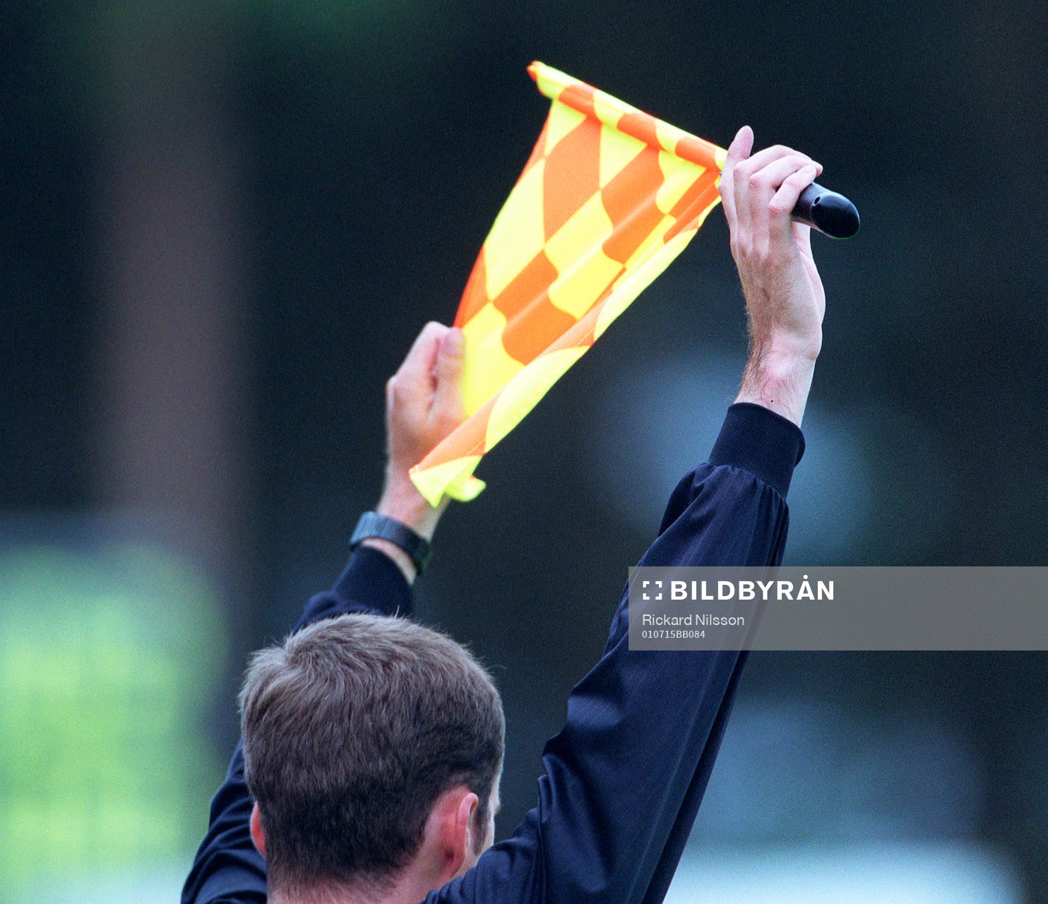 Fotboll, Domarflagga