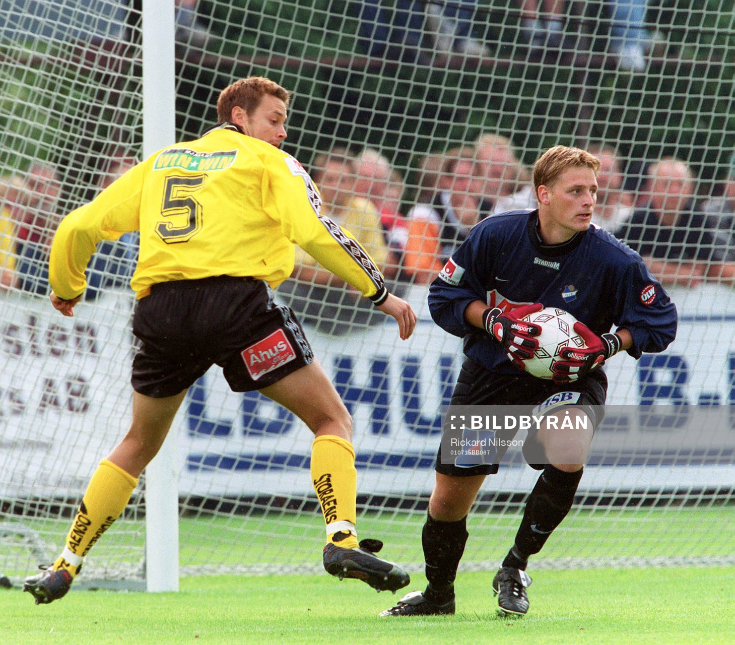 Marcus Ringberg, Mjällby och Peter Kennfors, målvakt