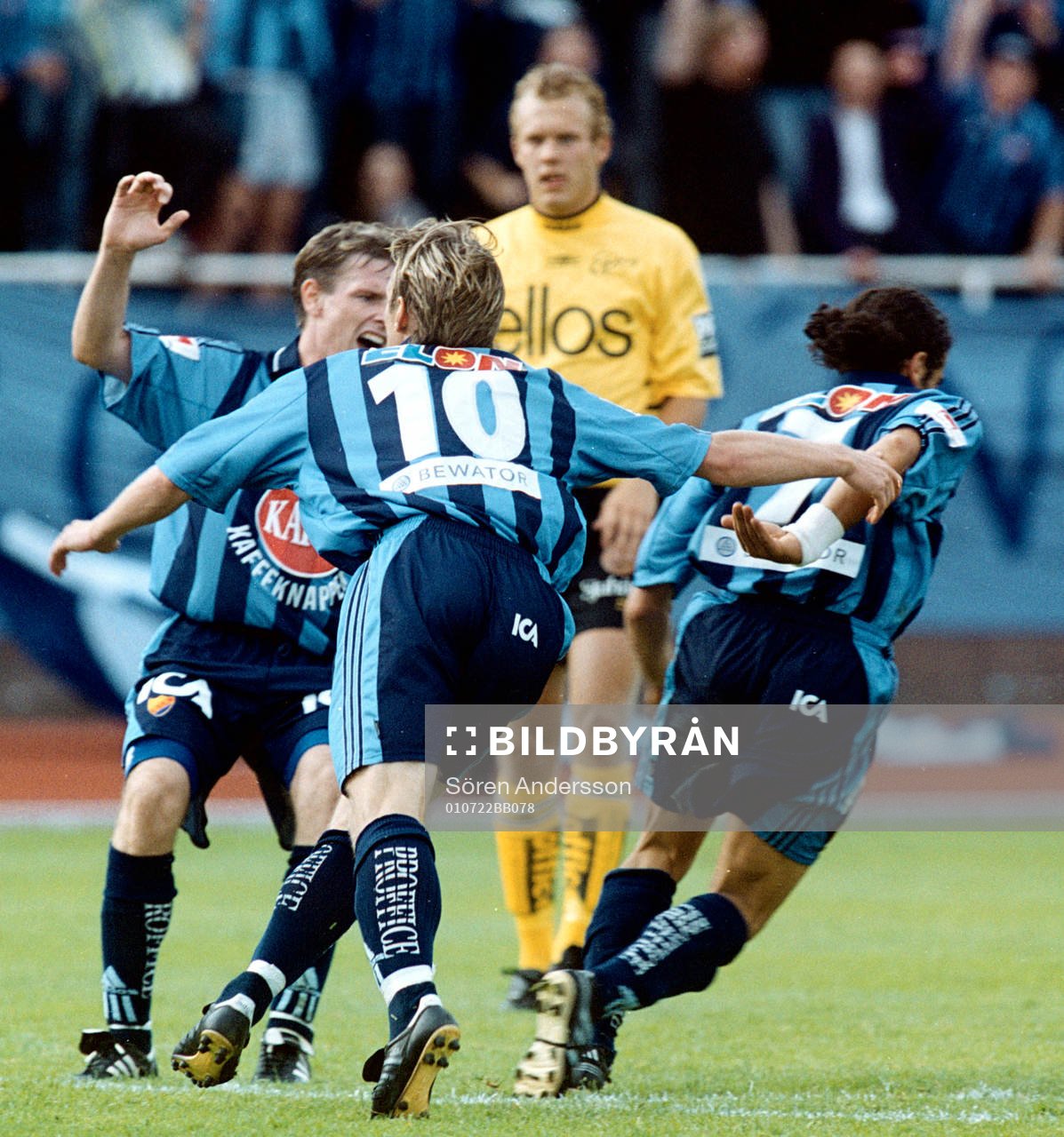 Abgar Barsom och Christer Mattiasson, Djurgården, jubel