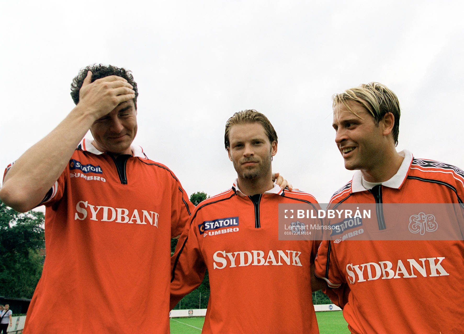 Fotboll, Dansk, Christian Karlsson, Joakim Persson och Erik