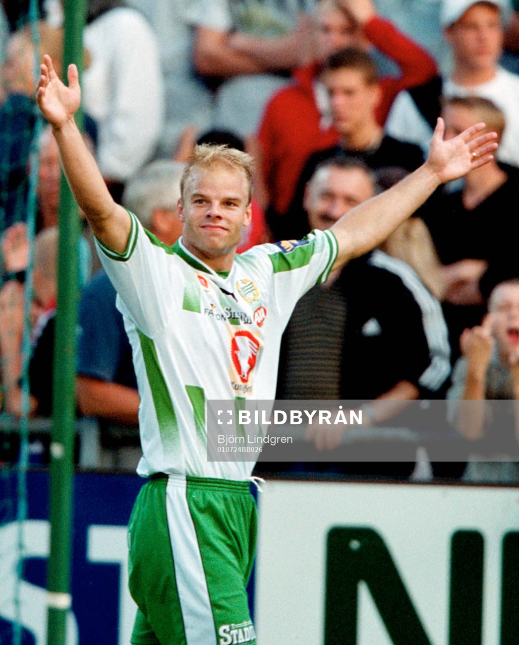 Andreas Hermansson jublar, jubel
