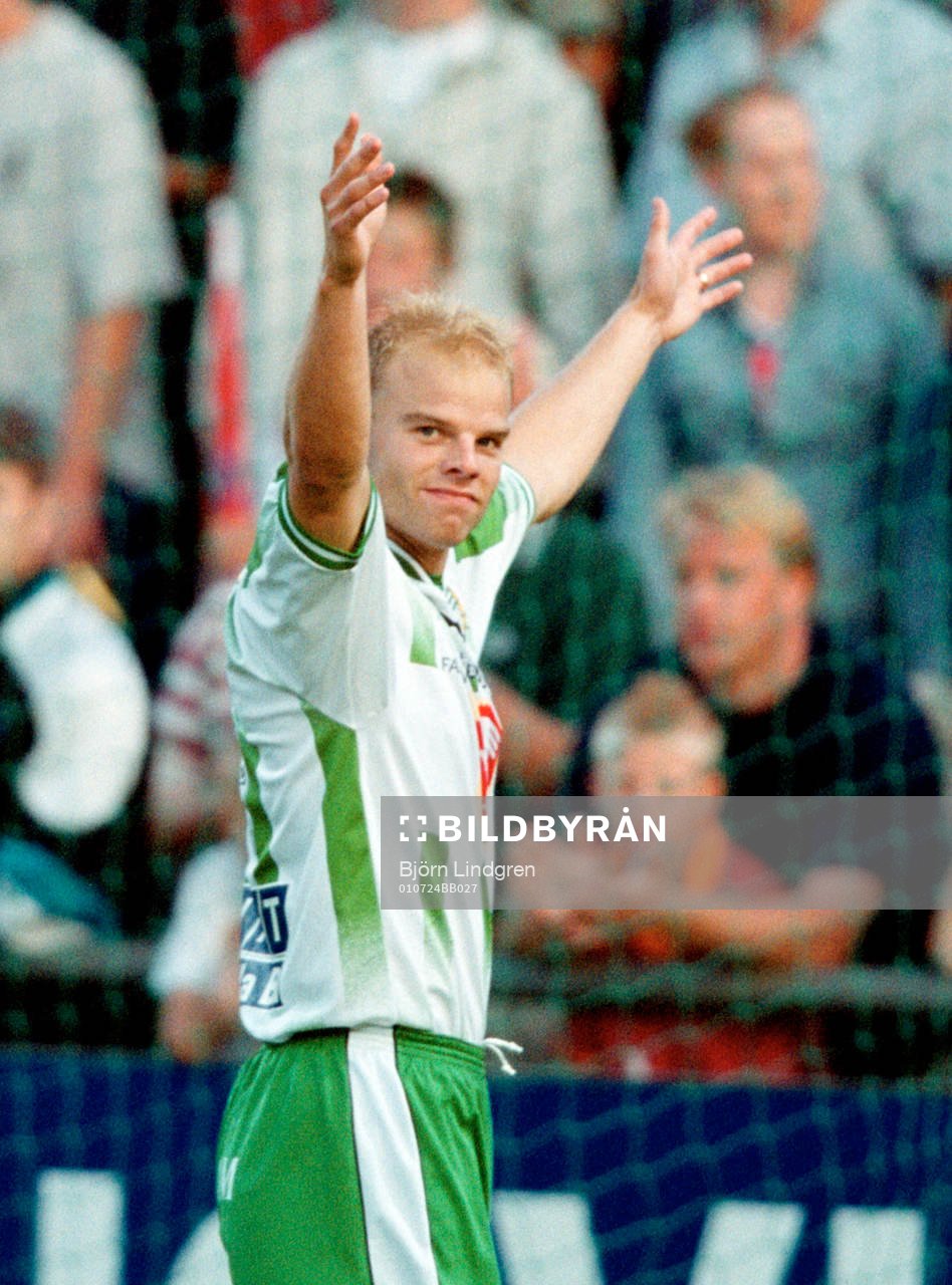 Andreas Hermansson jublar, jubel