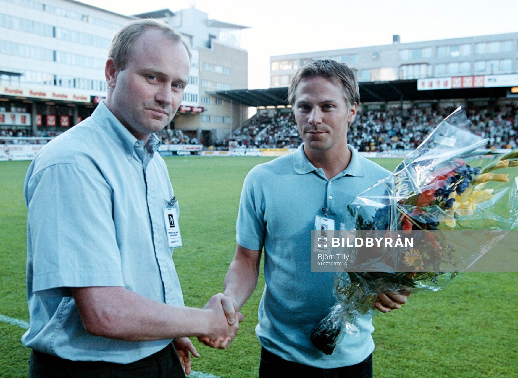 Förre Hammarby backen Roger Sandberg avtackas