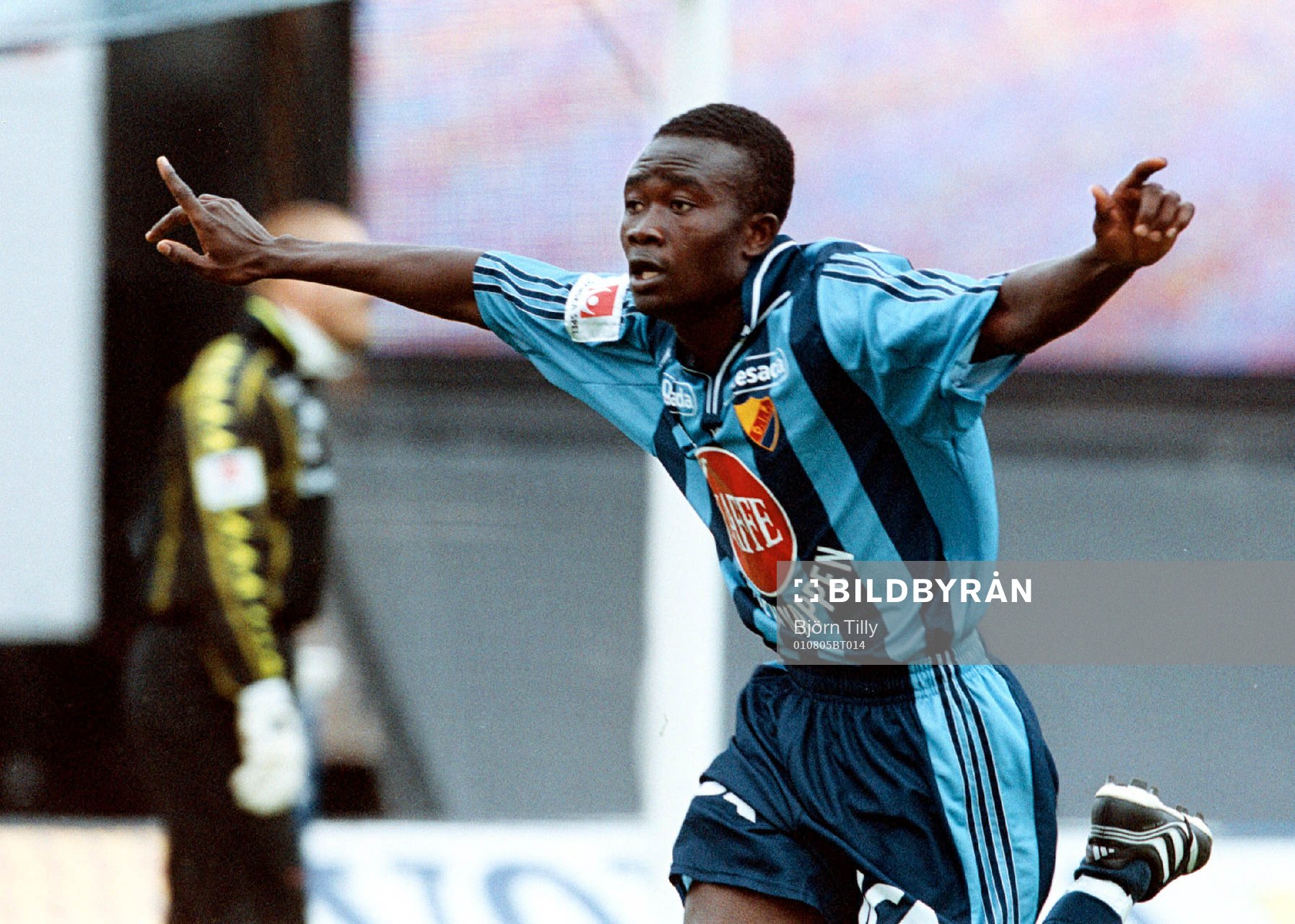 Fotboll, Allsvenskan, Jones Kusi-Asare, Djurgården, jubel