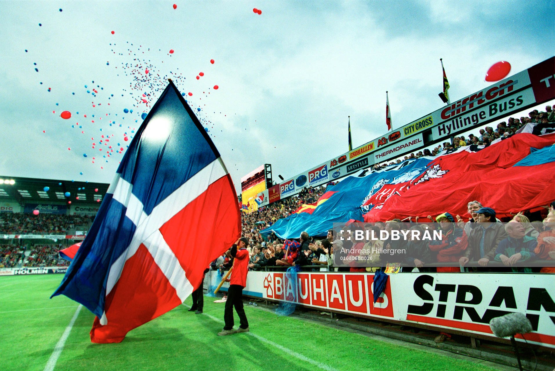 Helsingborgsklacken, Helsingborg, supporter, flagga
