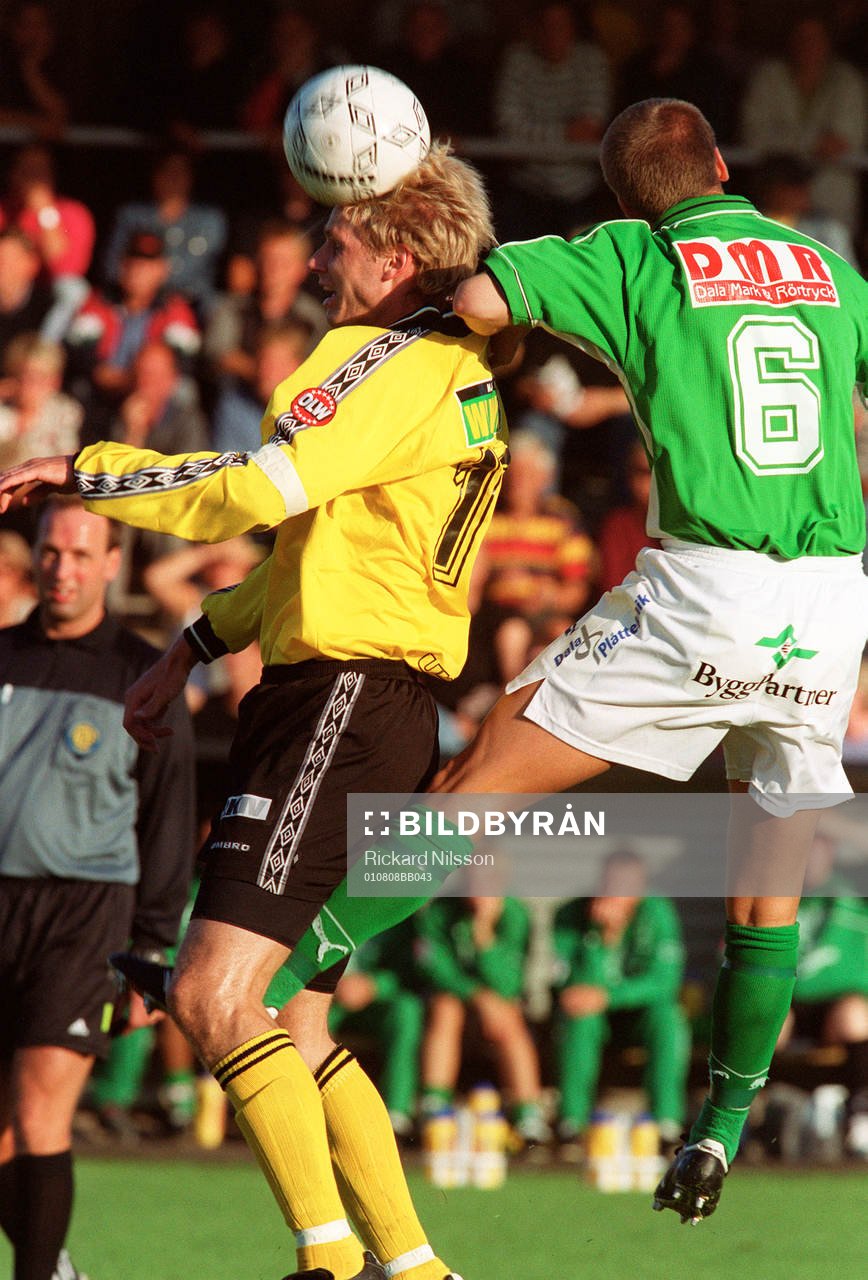  Mjällby-Brage: Simon Sjöfors, Mjällby och Jens Gustavsson, Brage.