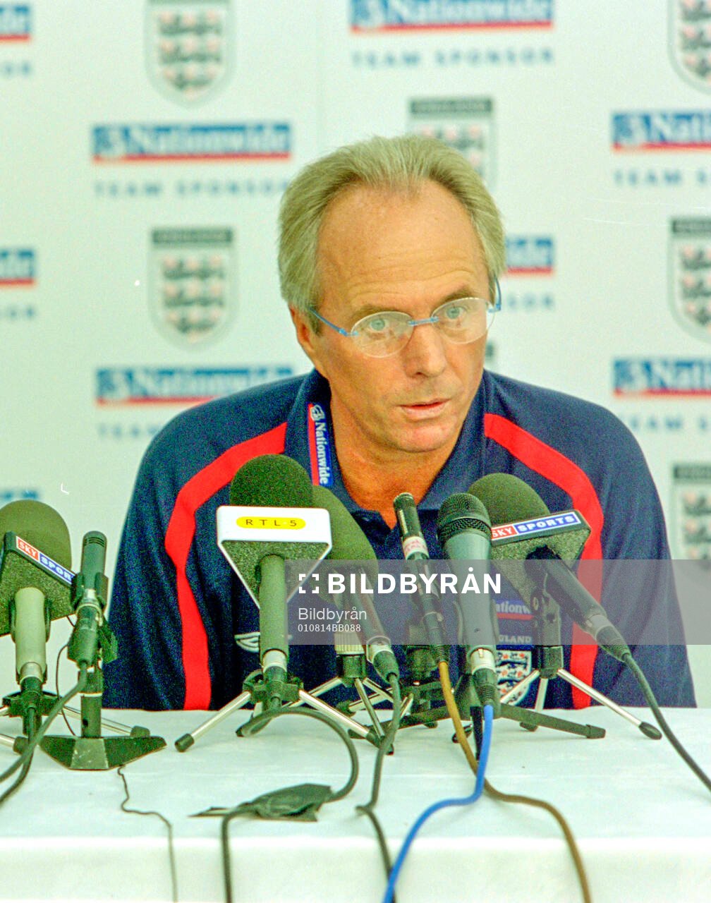 England manager Sven-Goran Eriksson