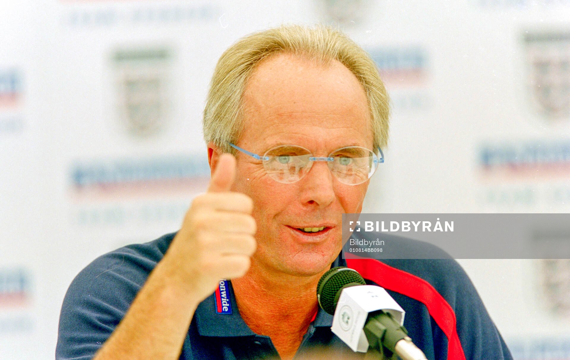 England manager Sven-Goran Eriksson at press conference