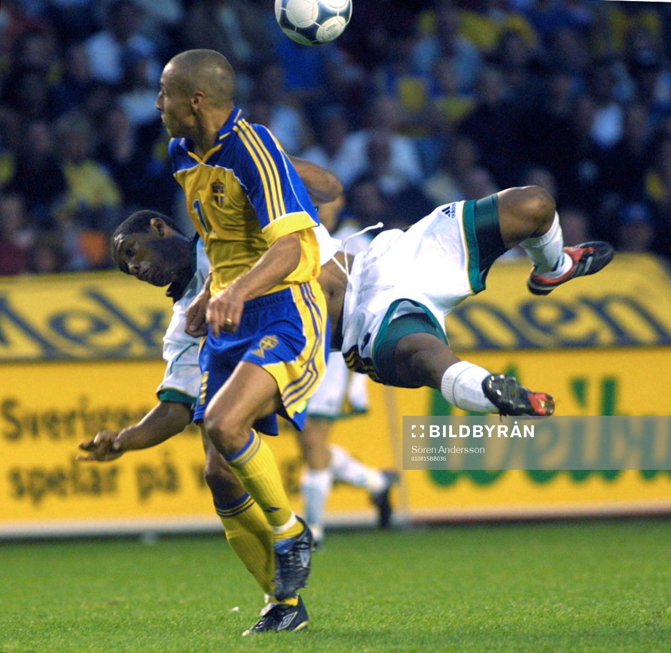 Henrik Larsson, Sverige och Frank Schoeman, Sydafrika