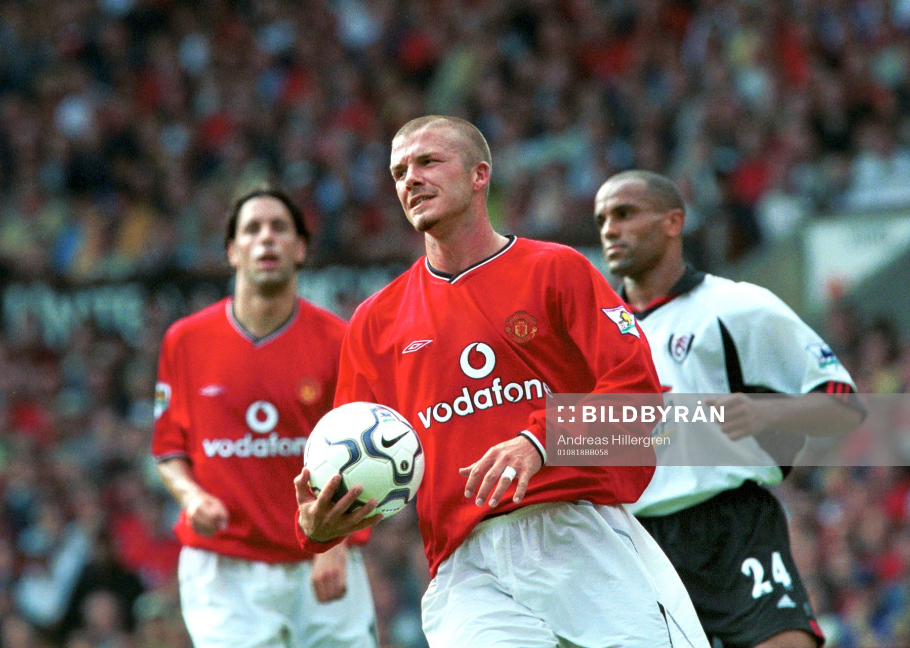 Fotboll, engelsk, David Beckham, Manchester United, Ruud
