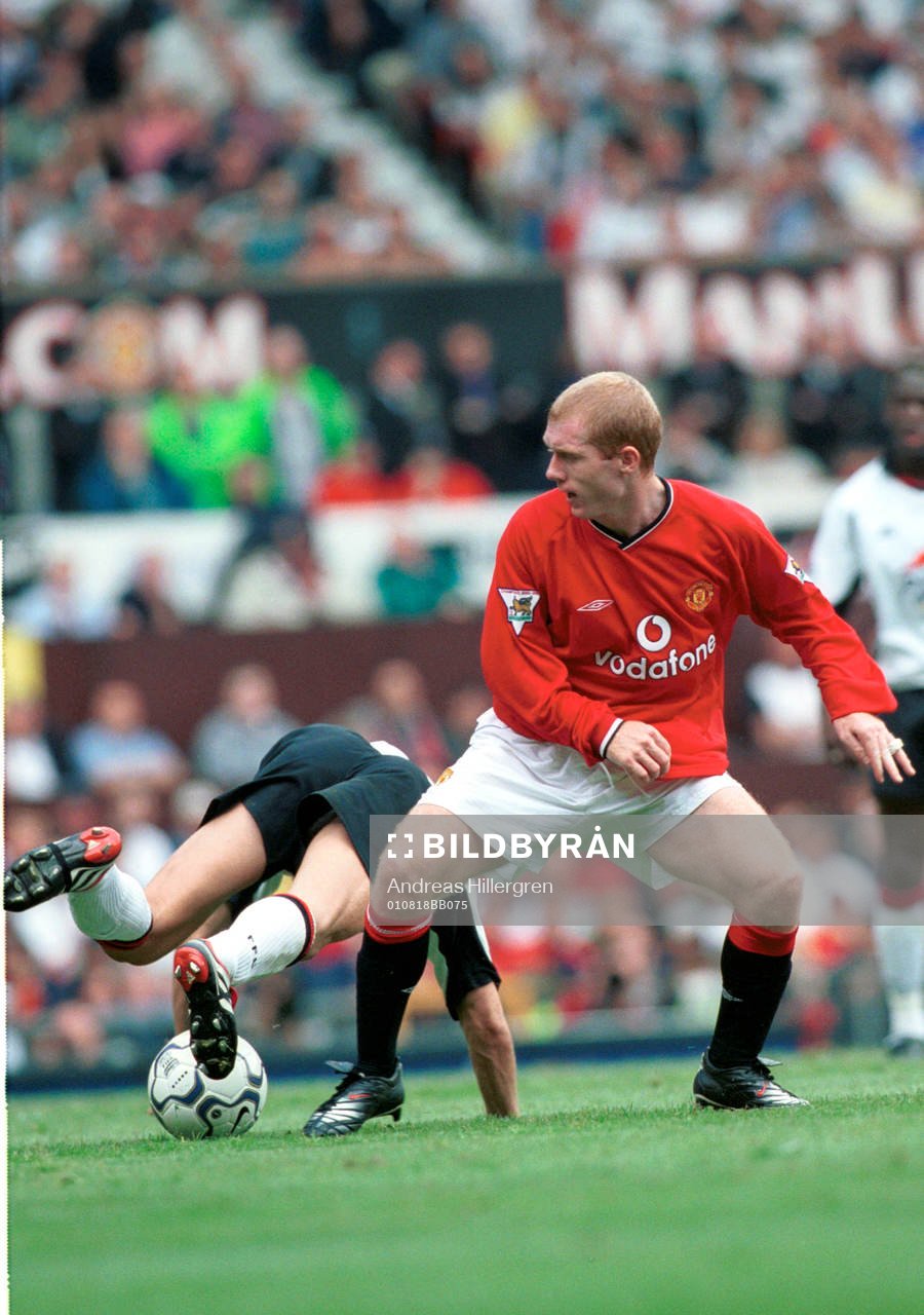 Fotboll, engelsk, Paul Scholes, Manchester united.