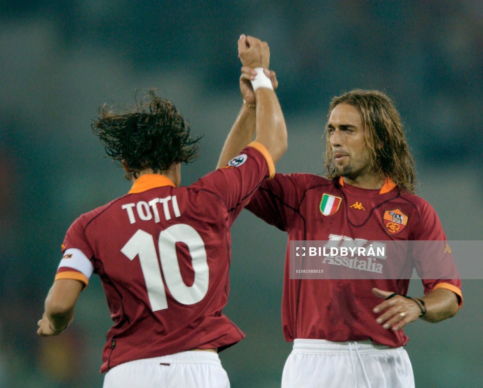 Batistuta och Totti, Roma