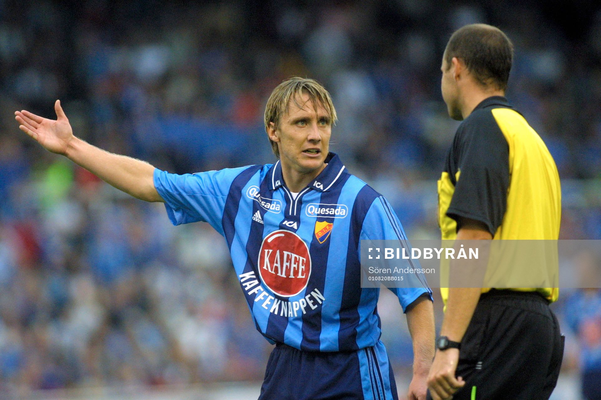 Andreas Johansson, Djurgården och domare Martin Hansson