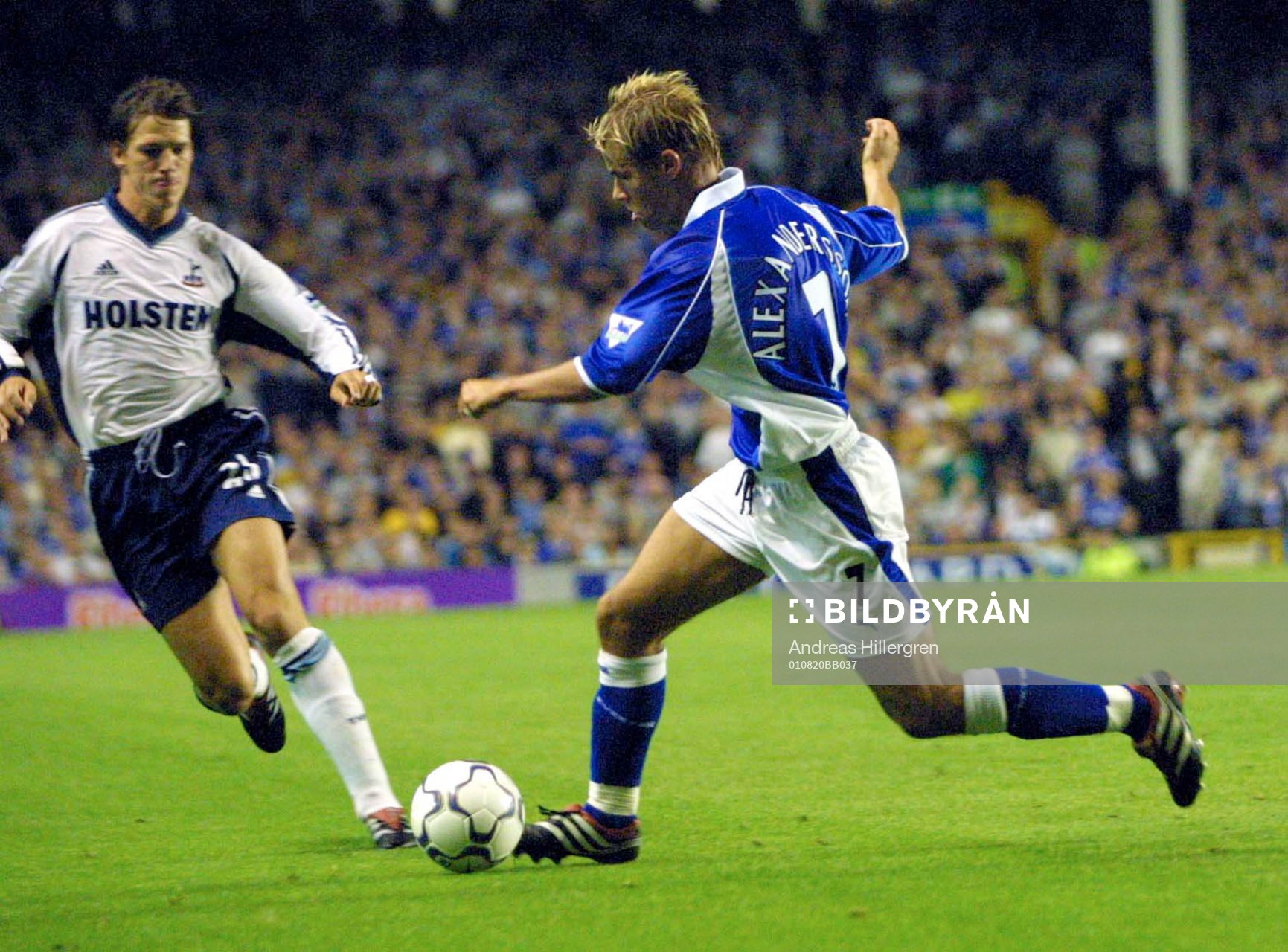 Fotboll, Everton - Tottenham, Niclas Alexandersson,
