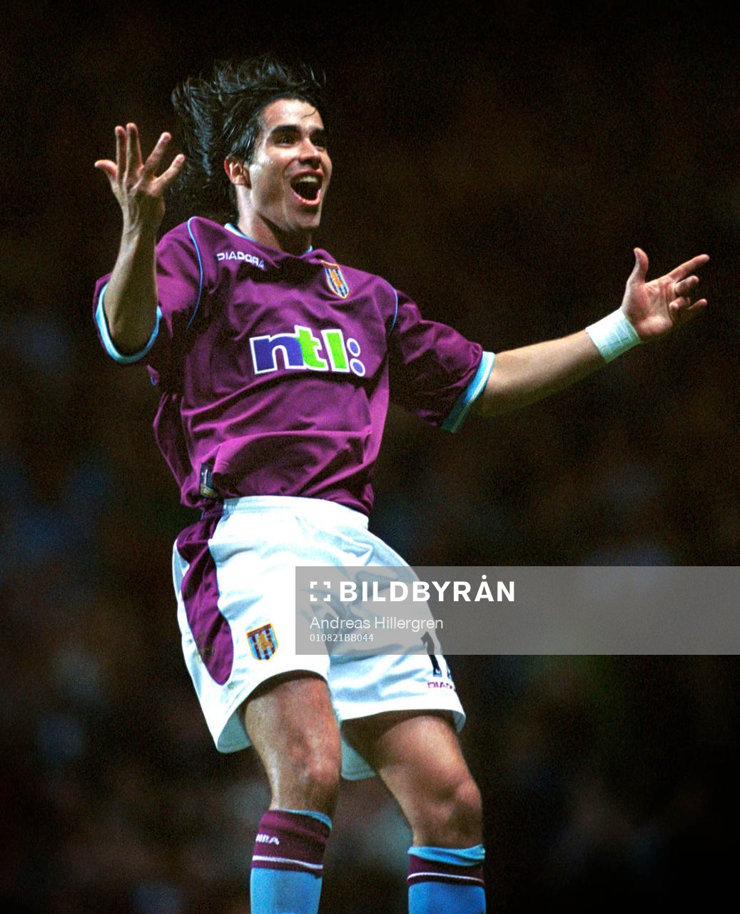Fotboll, engelsk, Jean Pablo Angel, Aston Villa, jubel