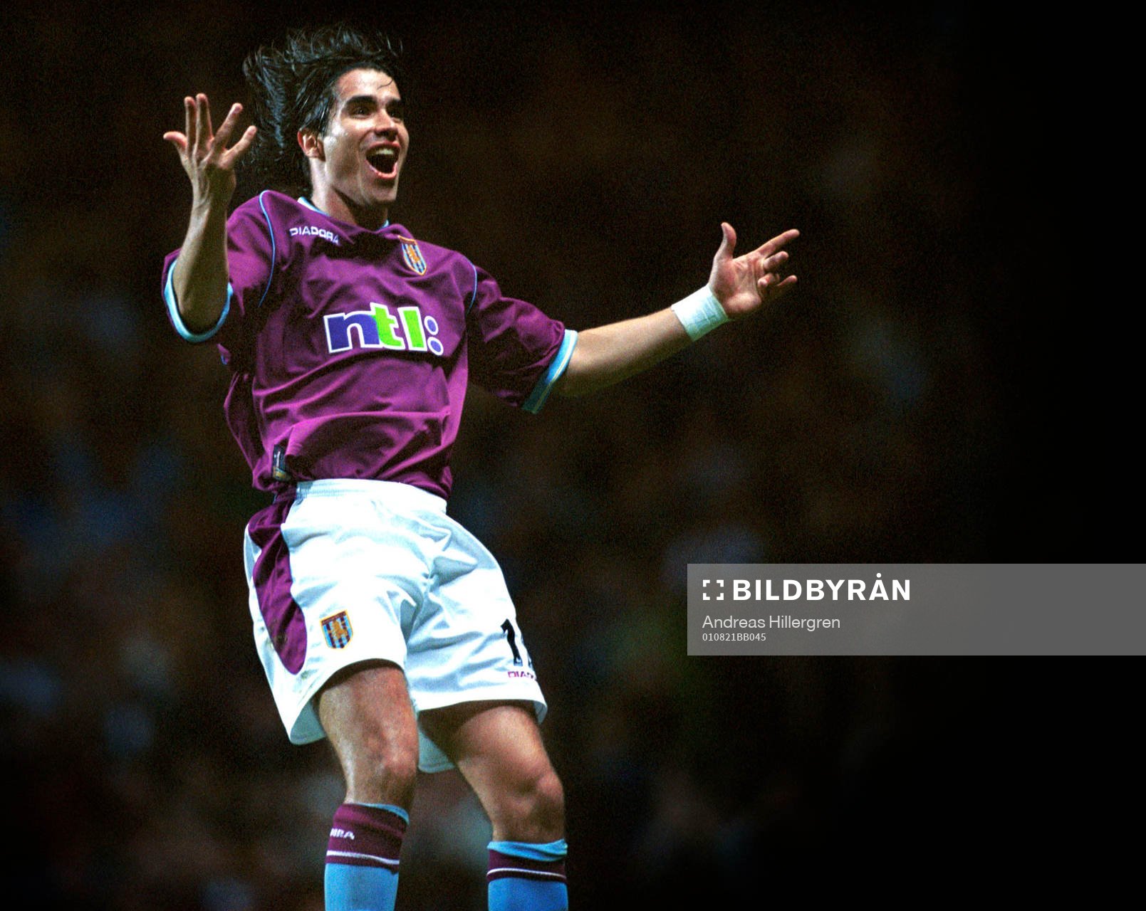 Fotboll, engelsk, Jean Pablo Angel, Aston Villa, jubel