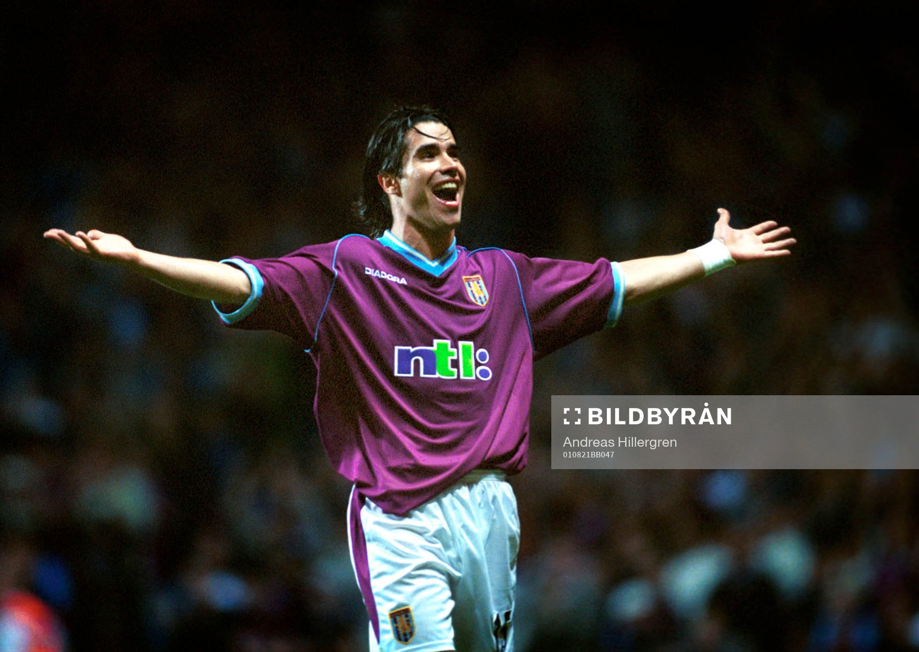 Fotboll, engelsk, Jean Pablo Angel, Aston Villa, jubel