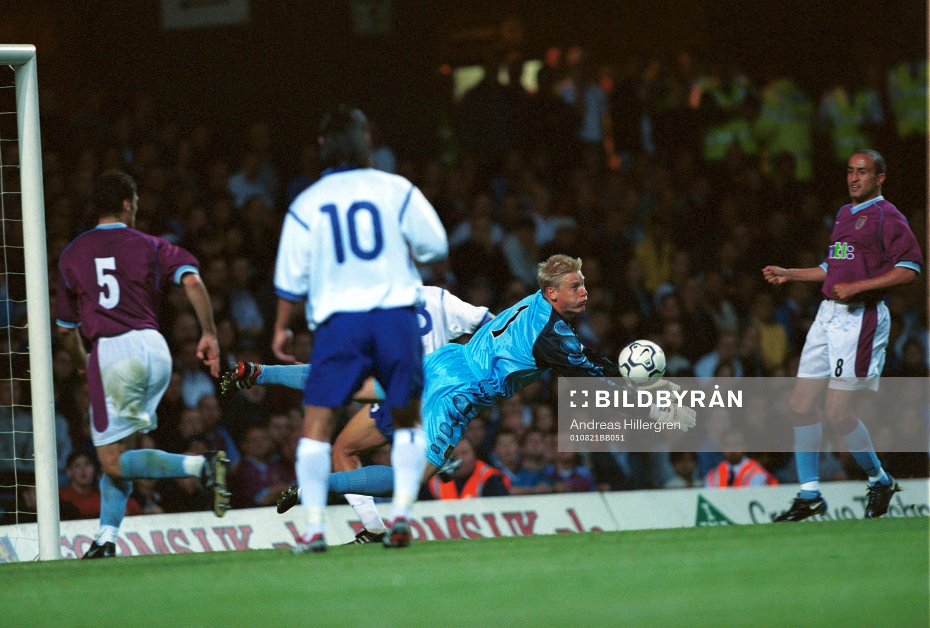 Fotboll, engelsk, Peter Schmeichel, målvakt, Aston Villa