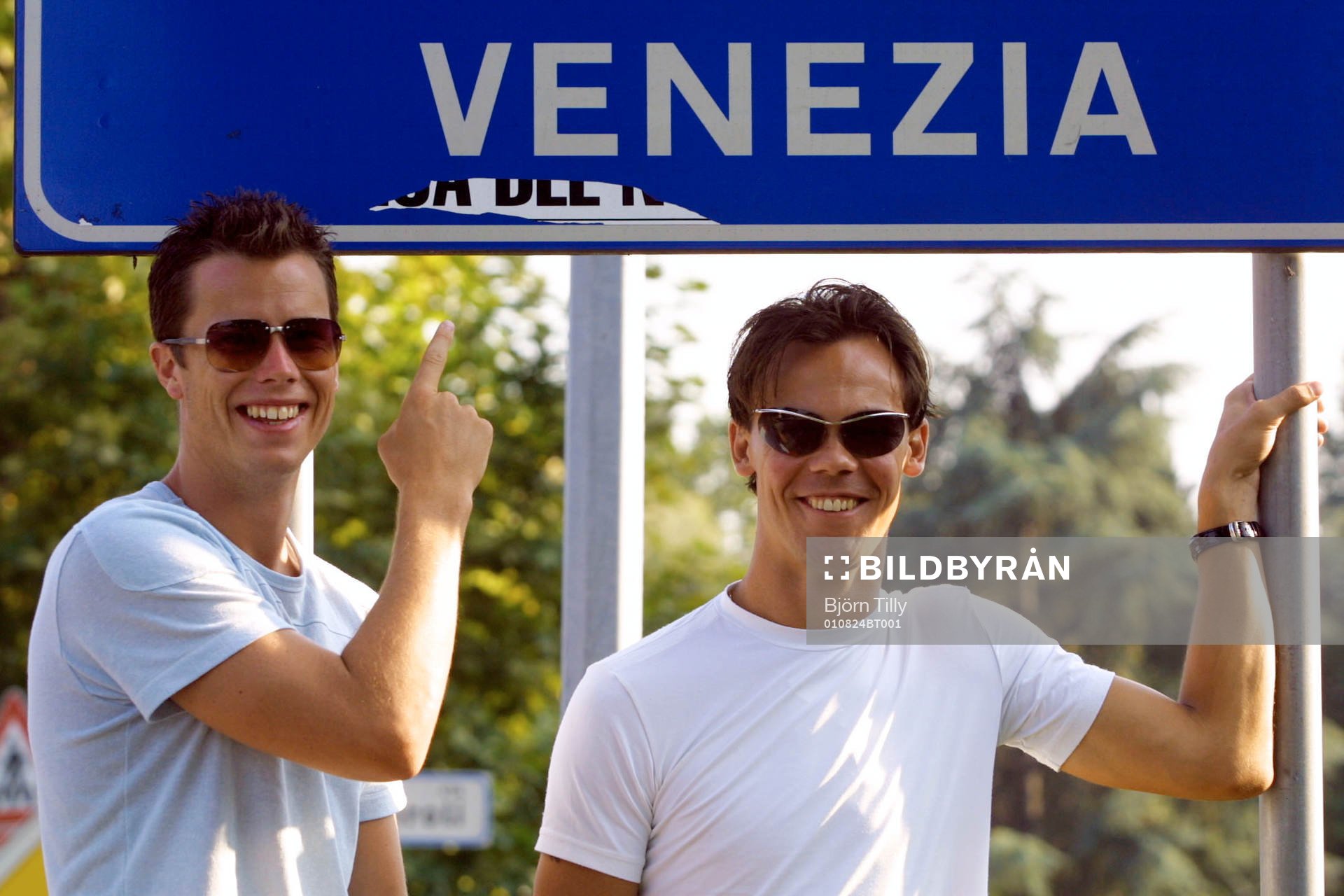 Daniel Andersson och Joachim Björklund i Venedig