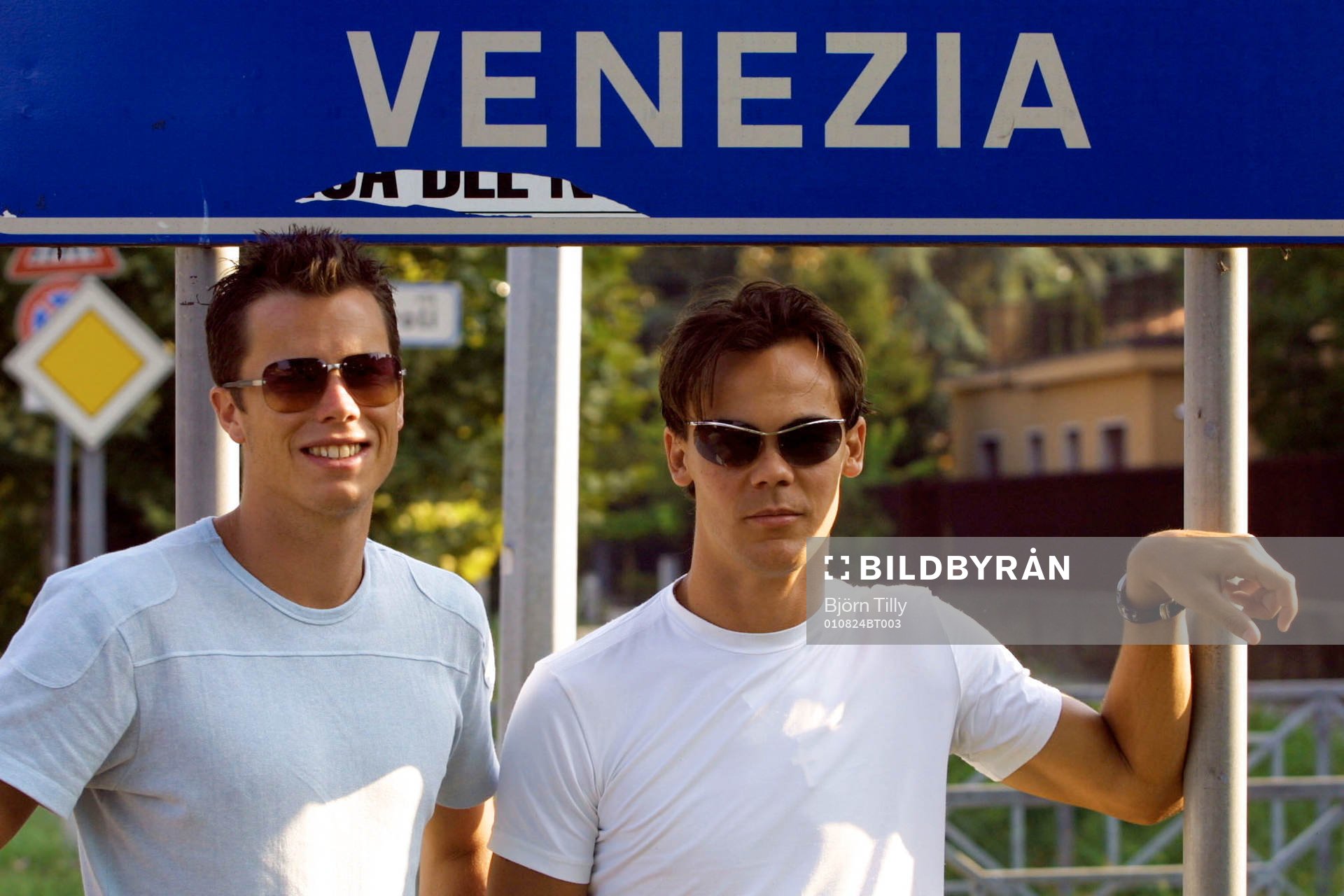 Daniel Andersson och Joachim Björklund i Venedig