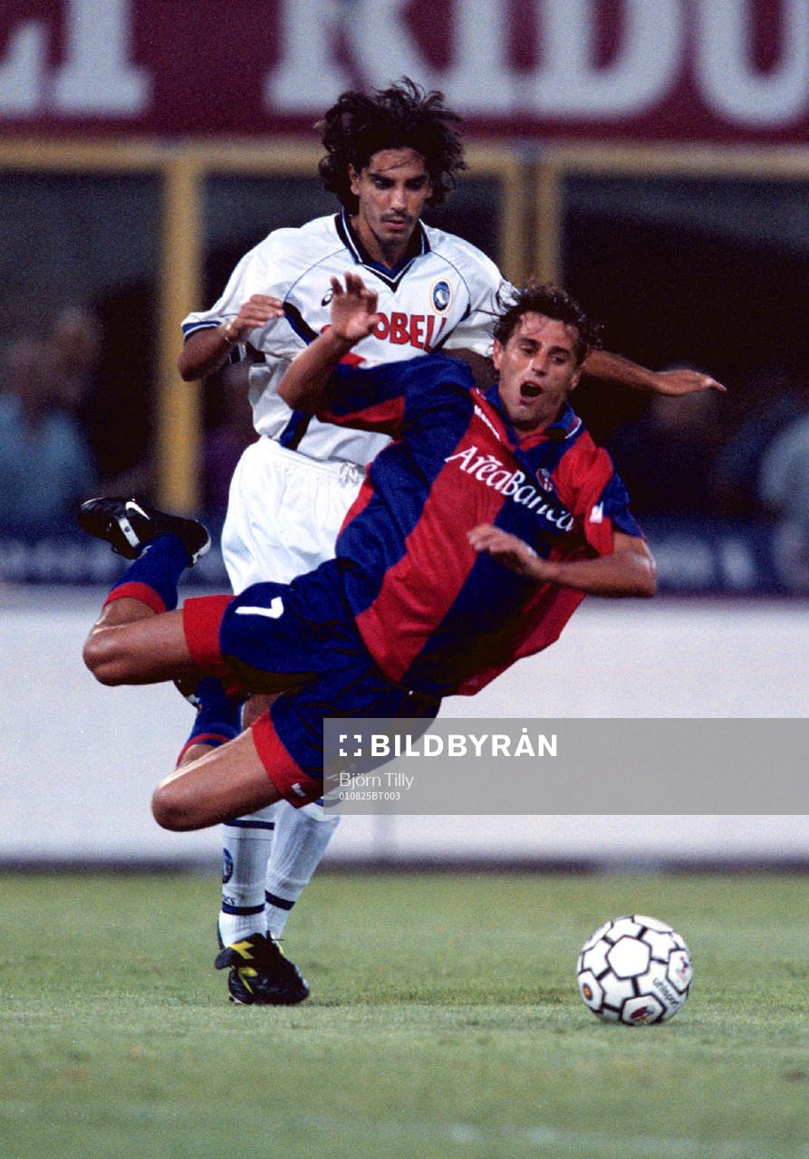 Fotboll, italiensk, Bologna - Atalanta. Carlo Nervo, Bologna