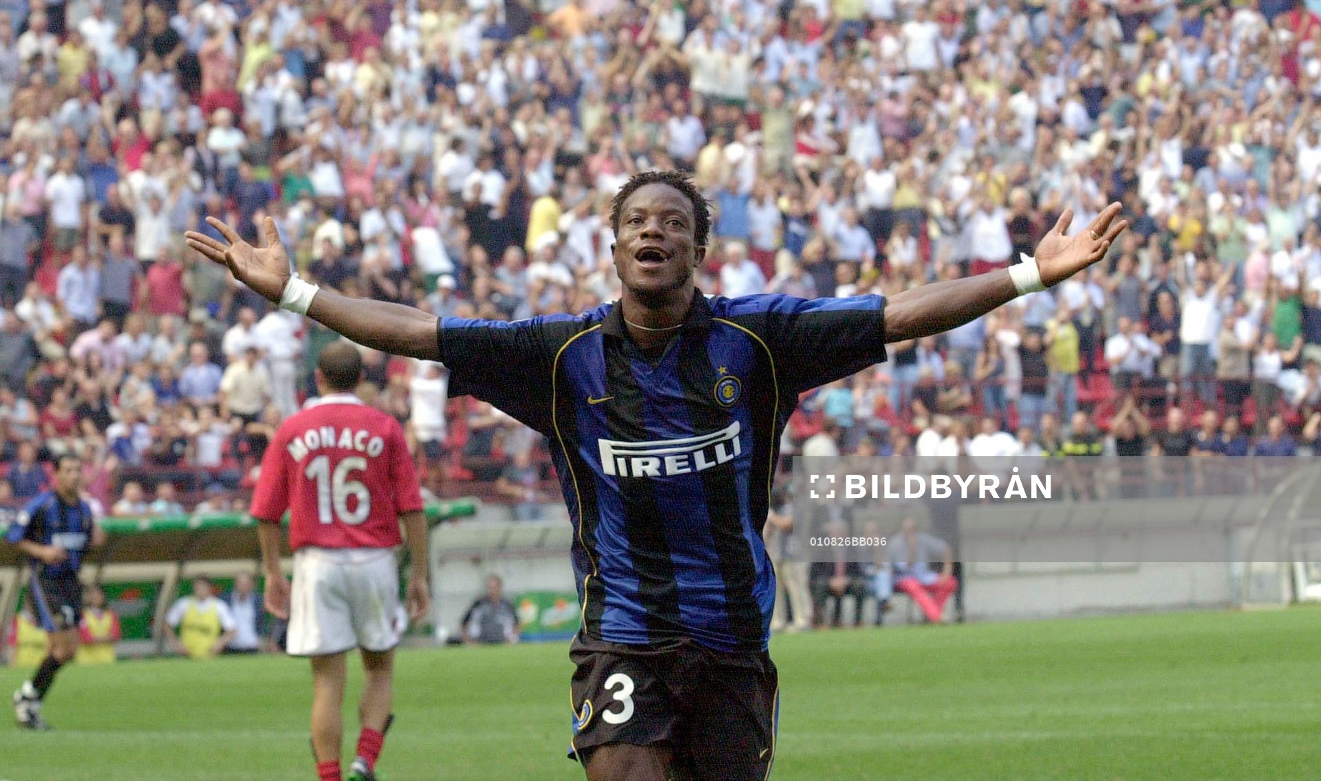 fotboll, italiensk, Mohamed Kallon, Inter, jubel