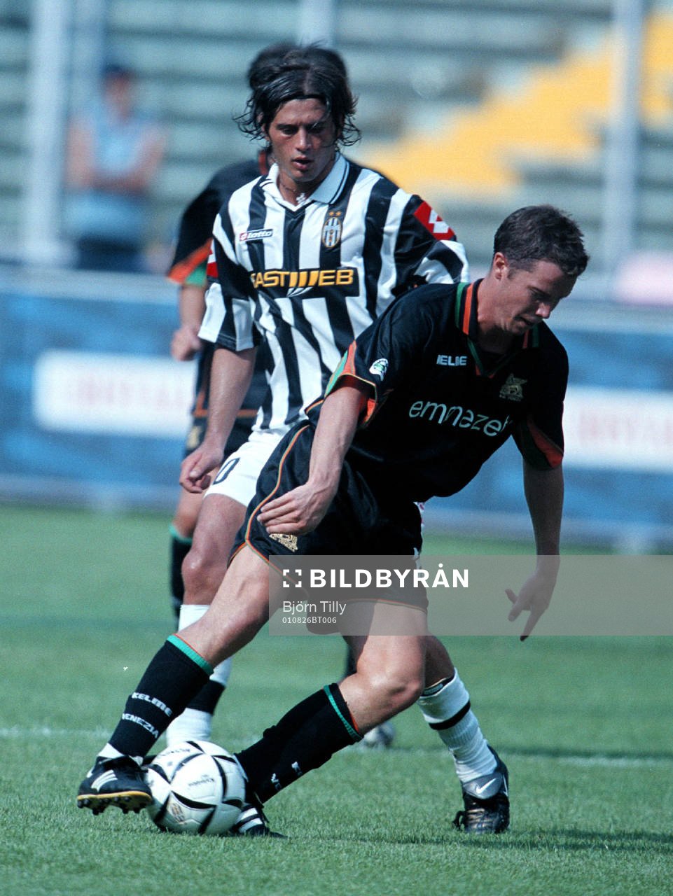 Fotboll, italiensk,  Juventus - Venezia. Daniel Andersson,