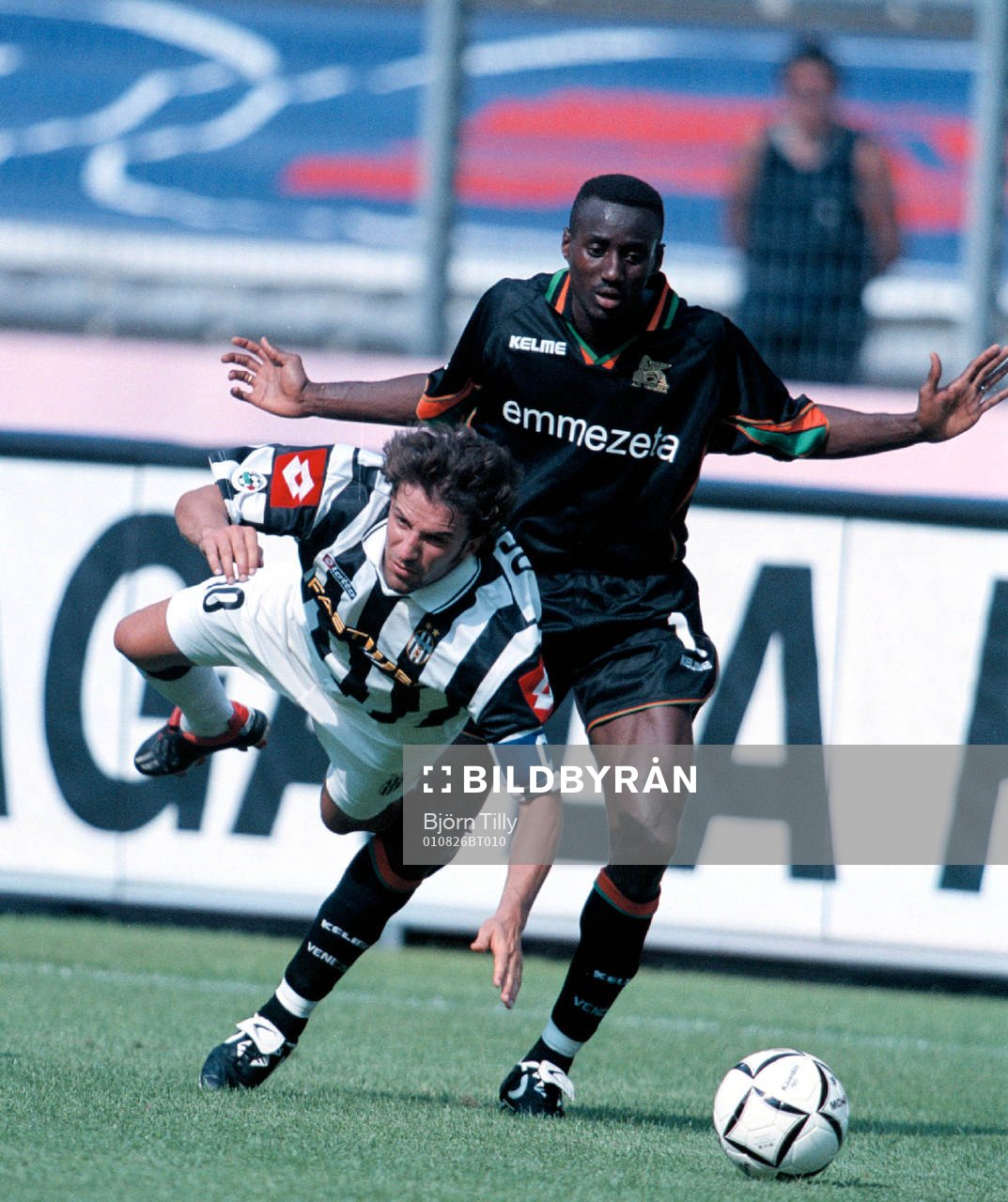 Fotboll, italiensk, Juventus - Venezia. Alessandro Del