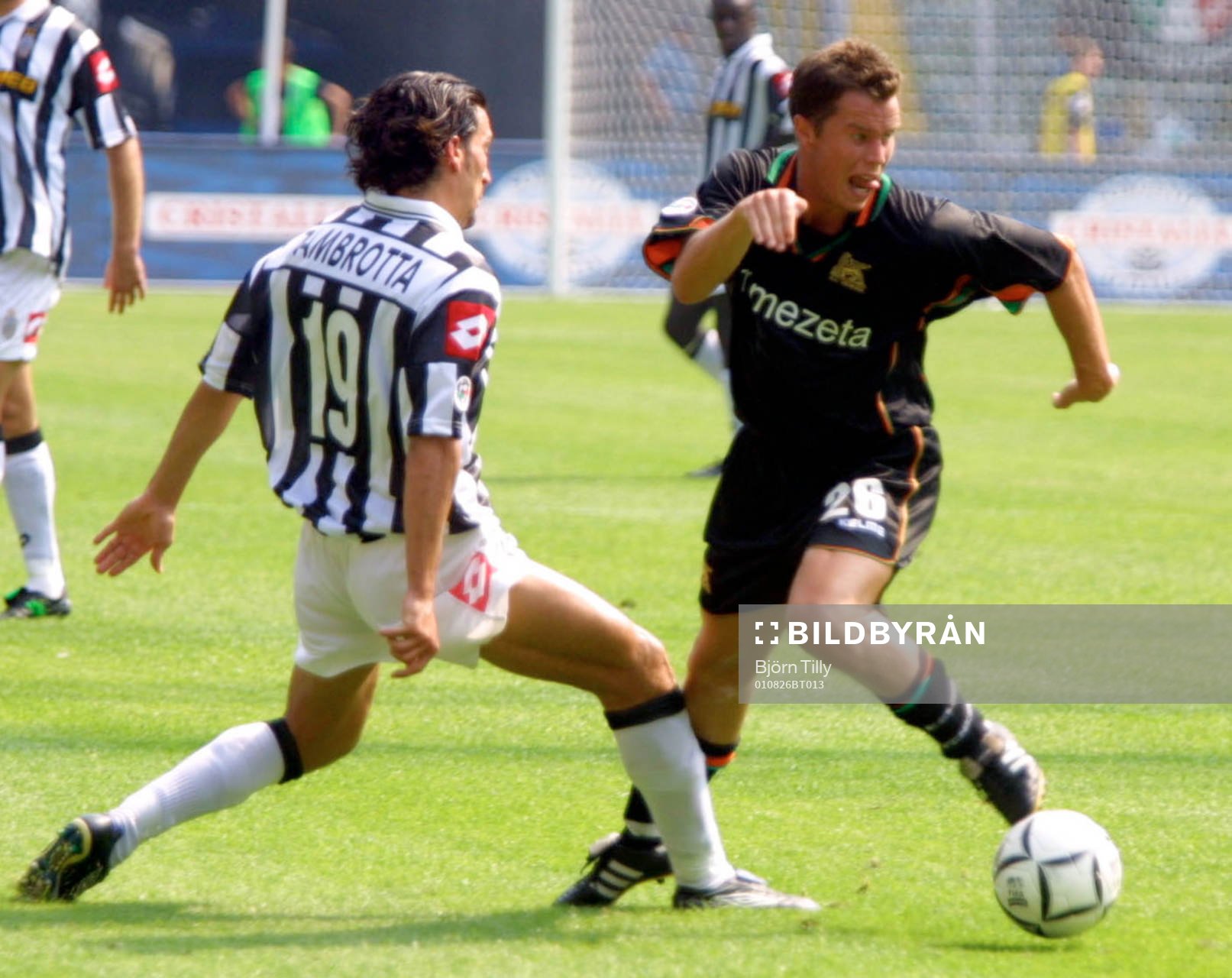Fotboll, italiensk, Juventus - Venezia. Daniel Andersson,