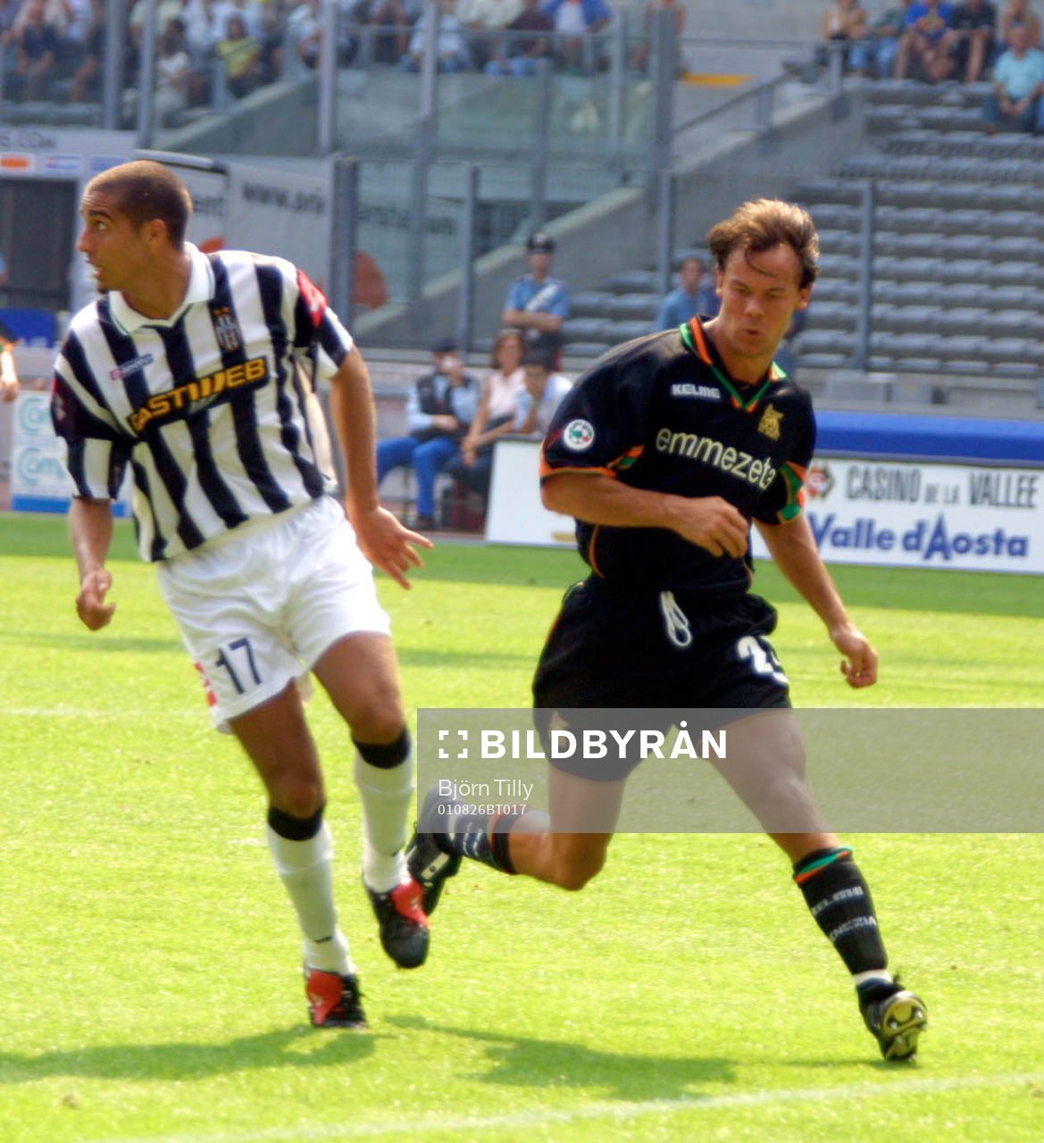 Fotboll, italiensk, Juventus - Venezia, Joachim Björklund,