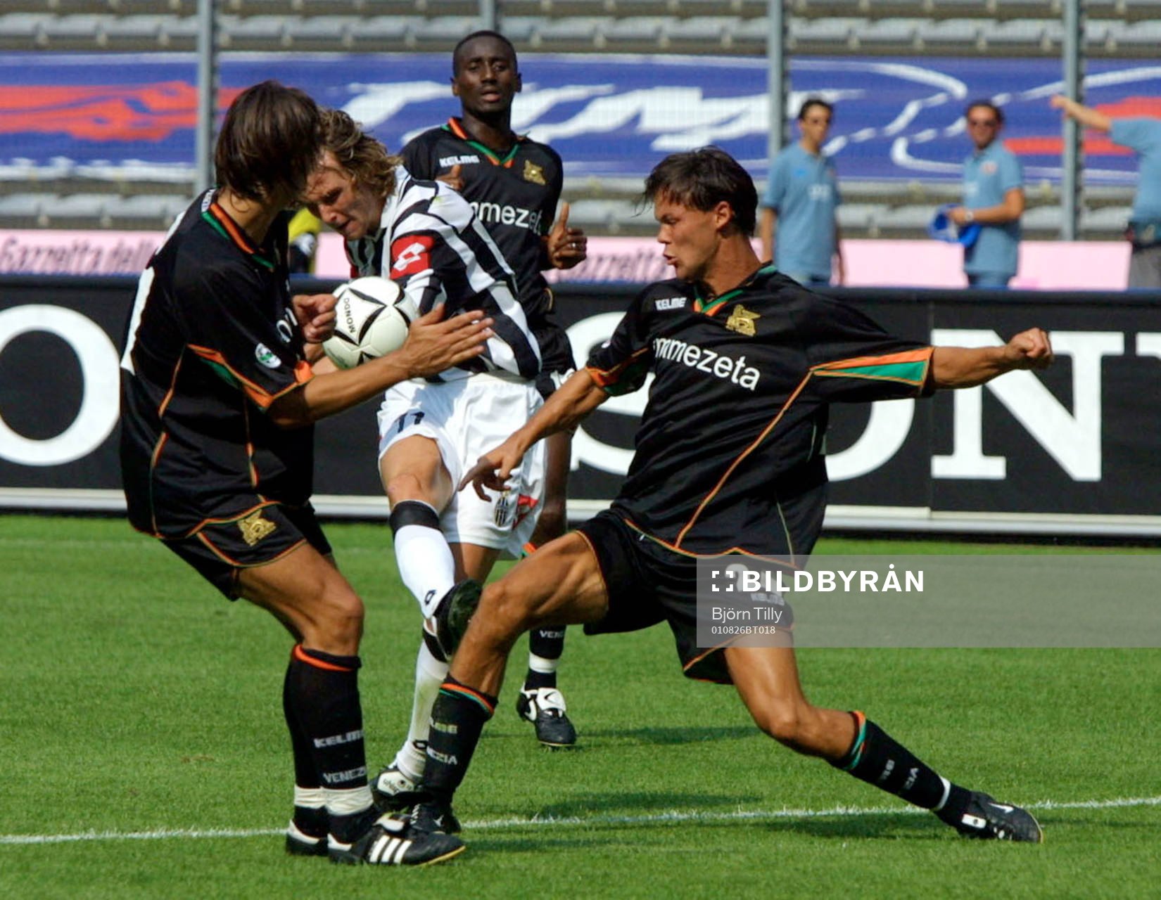 Fotboll, italiensk, Juventus - Venezia. Joachim Björklund,